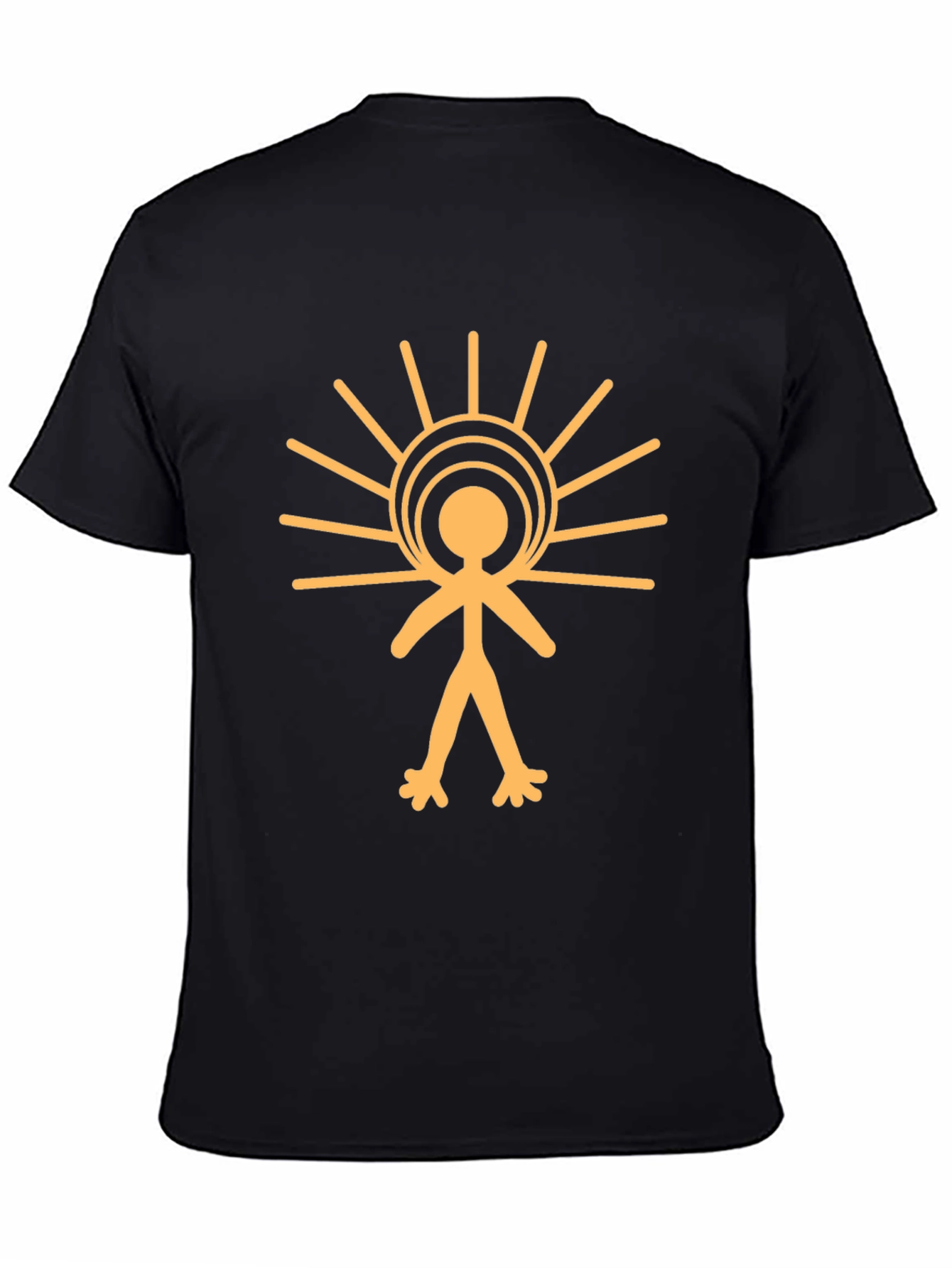 Sun Symbol Black T-Shirt