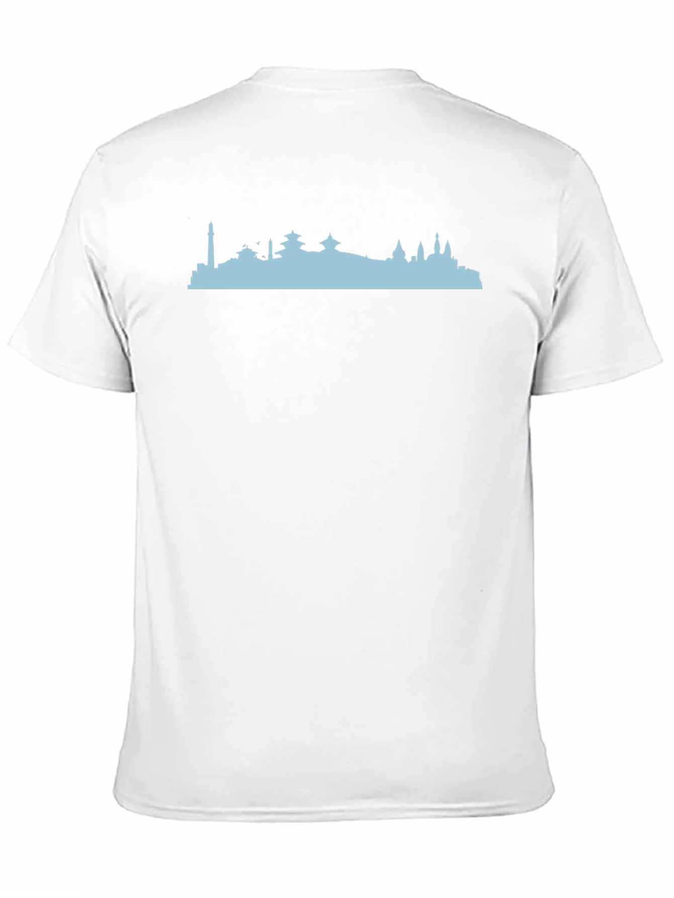 Kathmandu Skyline Graphic Tee - Black Cotton T-Shirt