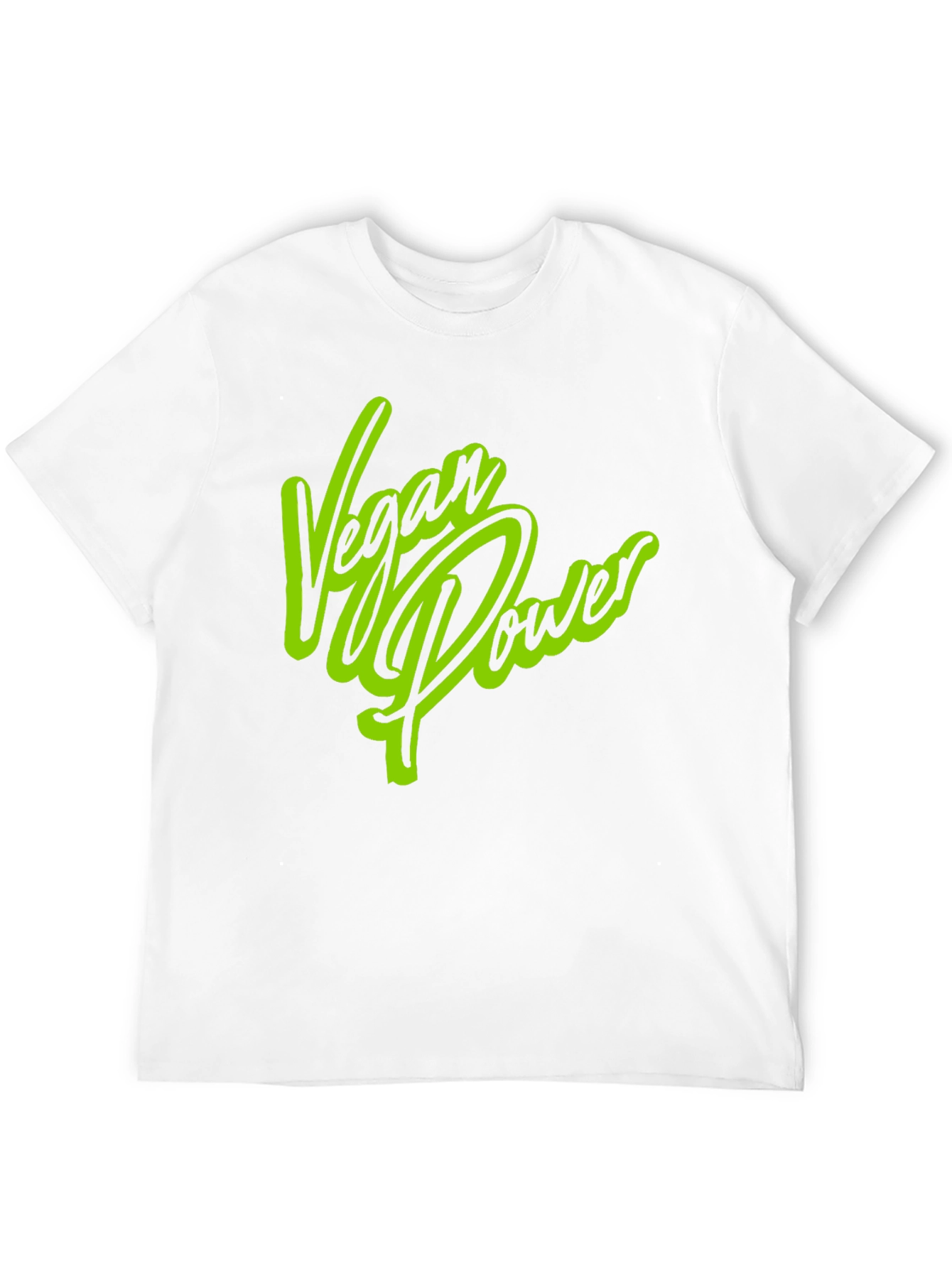 Vegan Power Graphic Print Black T-Shirt