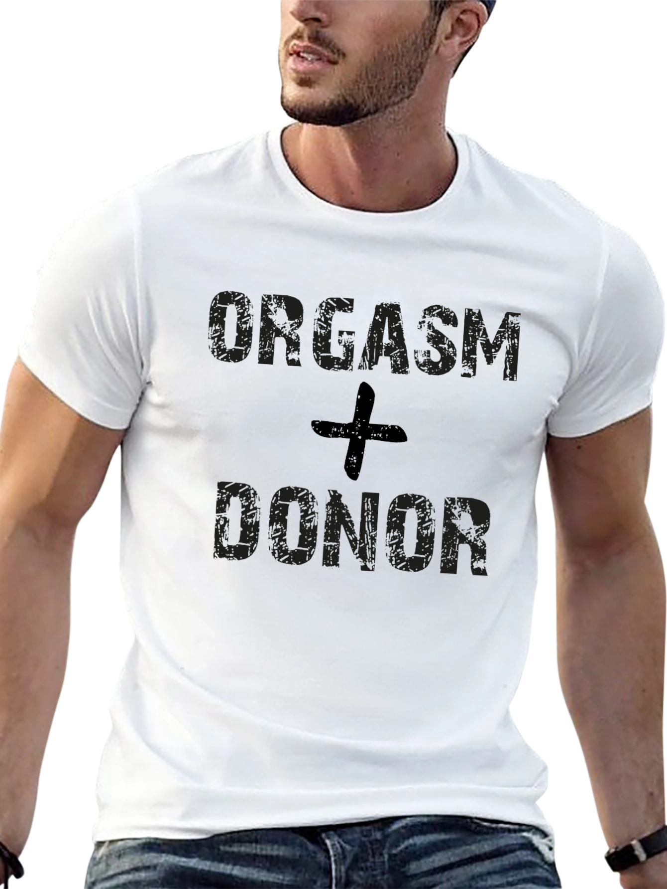 Orgasm Donor Black Graphic T-Shirt