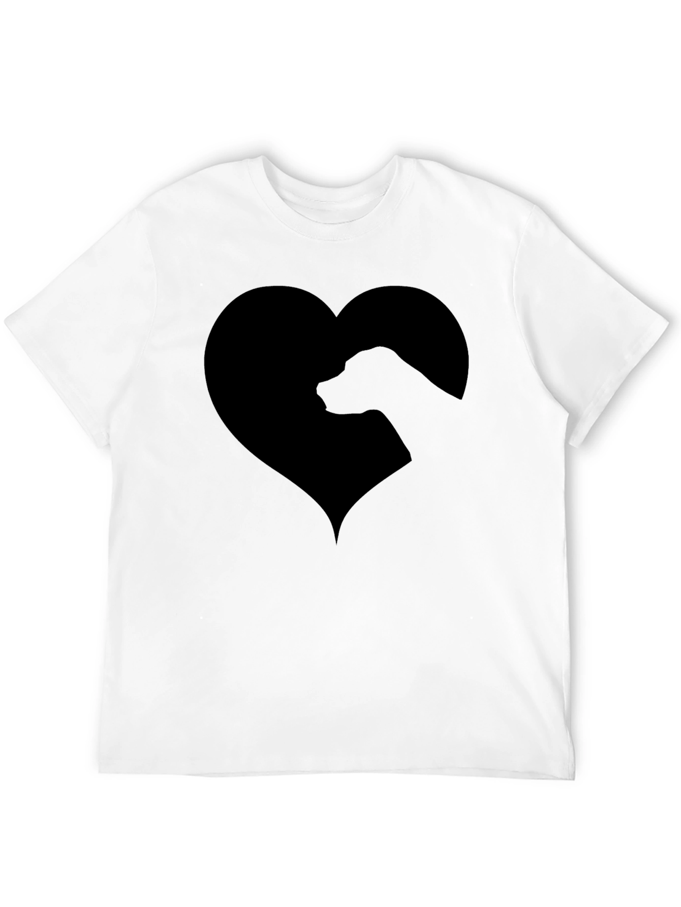 Dog Lover Black Heart T-Shirt