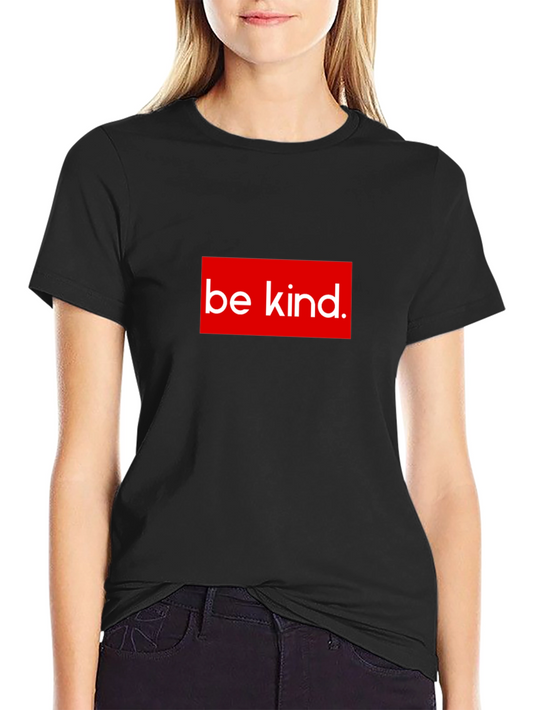 Be Kind Graphic Tee - Red Box Design - Soft Cotton