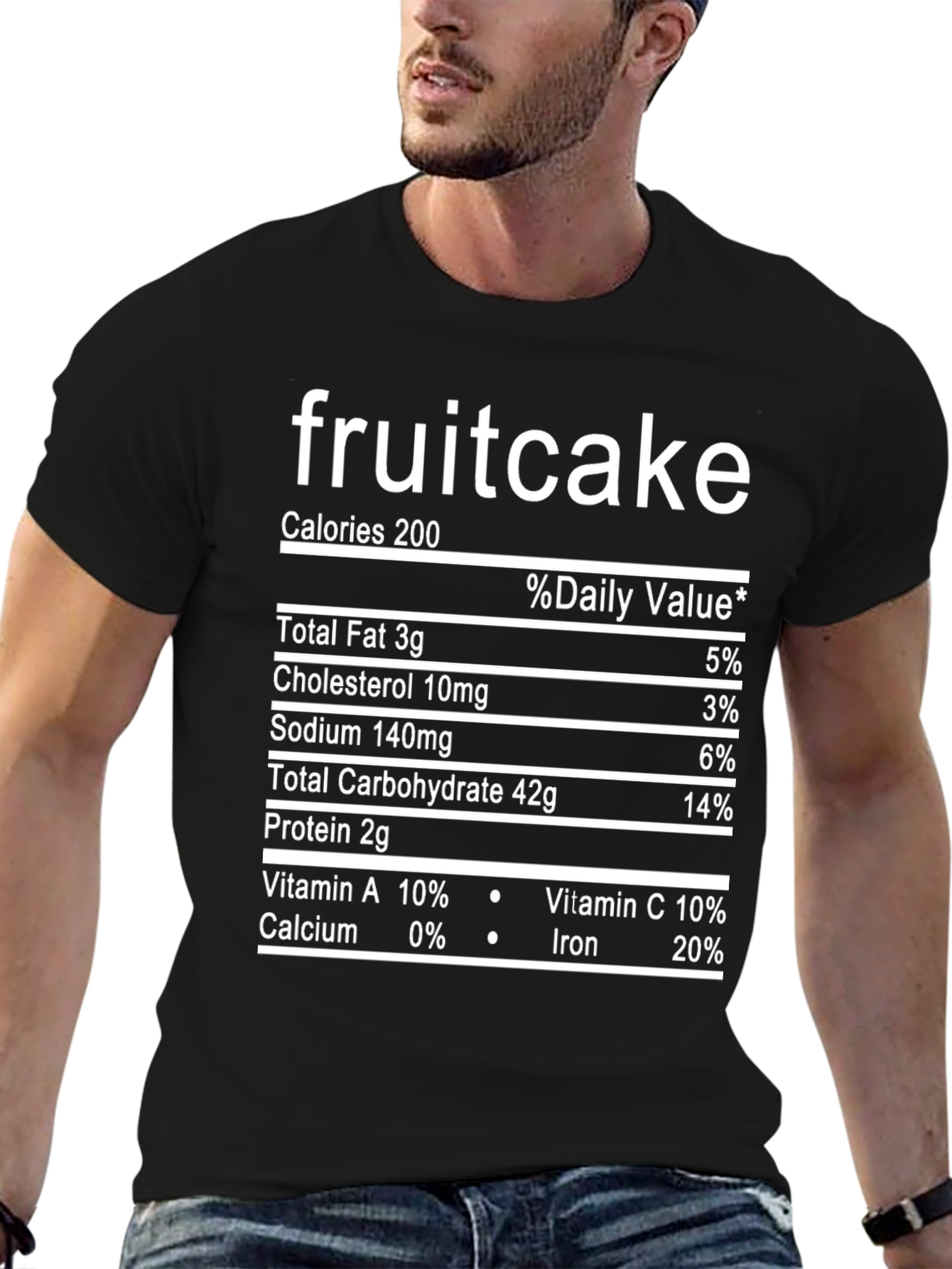 Funny Fruitcake Nutrition Facts T-Shirt