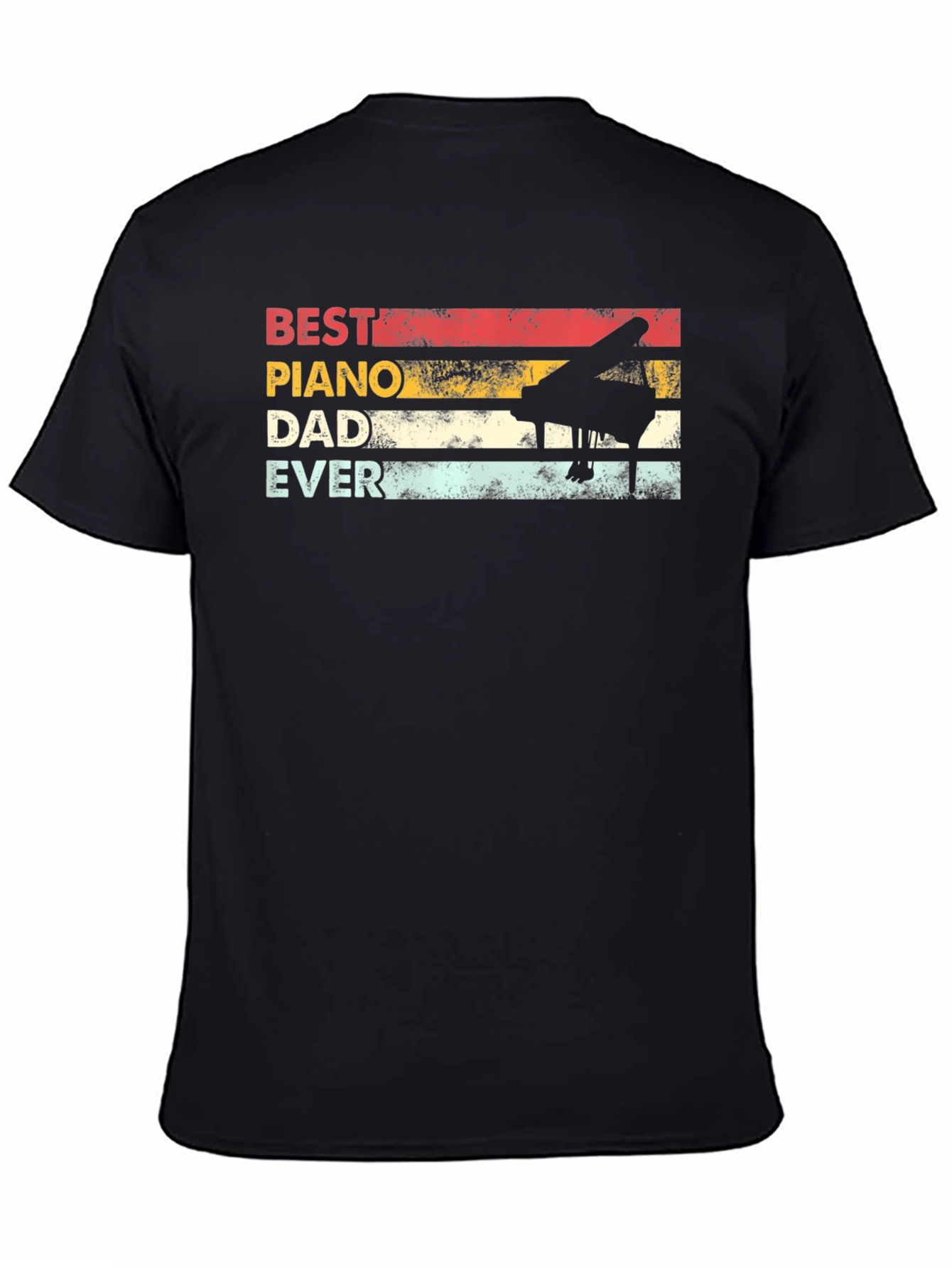 Best Piano Dad Ever Retro T-Shirt