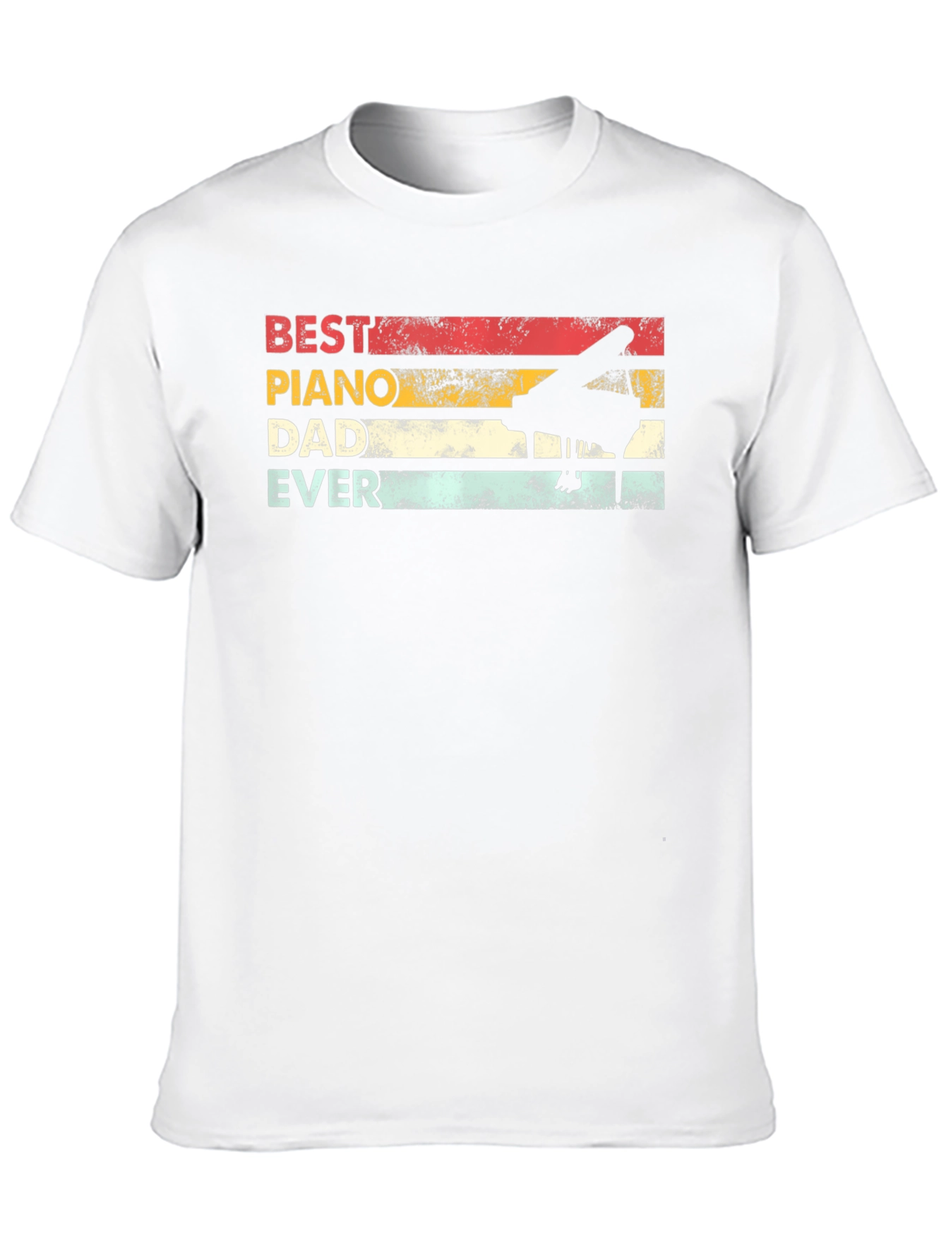 Best Piano Dad Ever Retro T-Shirt