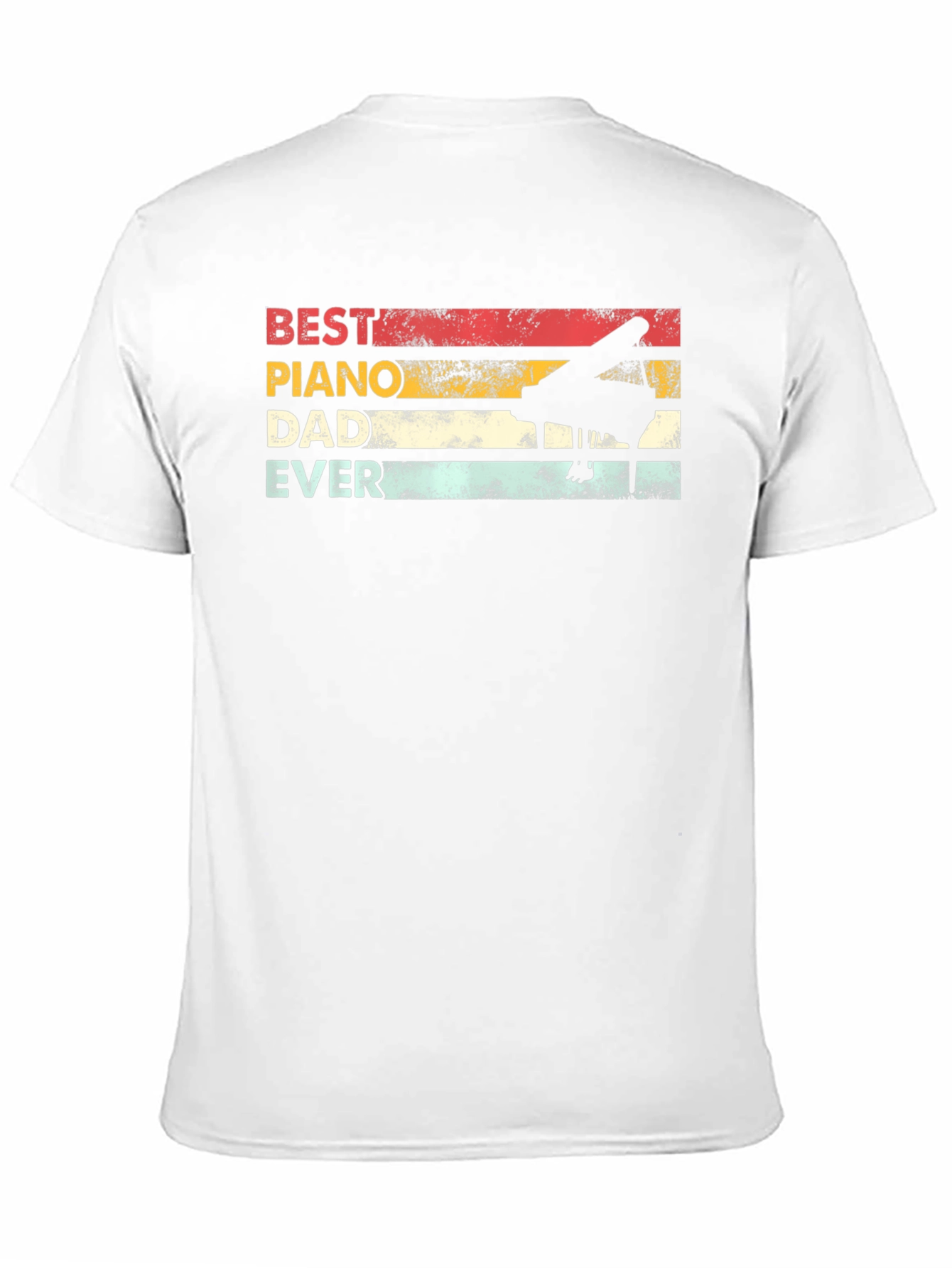 Best Piano Dad Ever Retro T-Shirt
