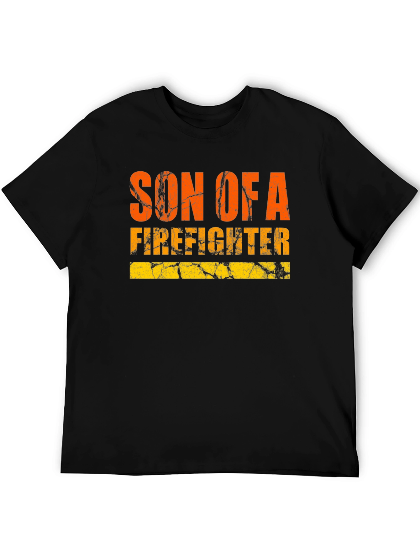 Son of a Firefighter Graphic Tee - Black T-Shirt