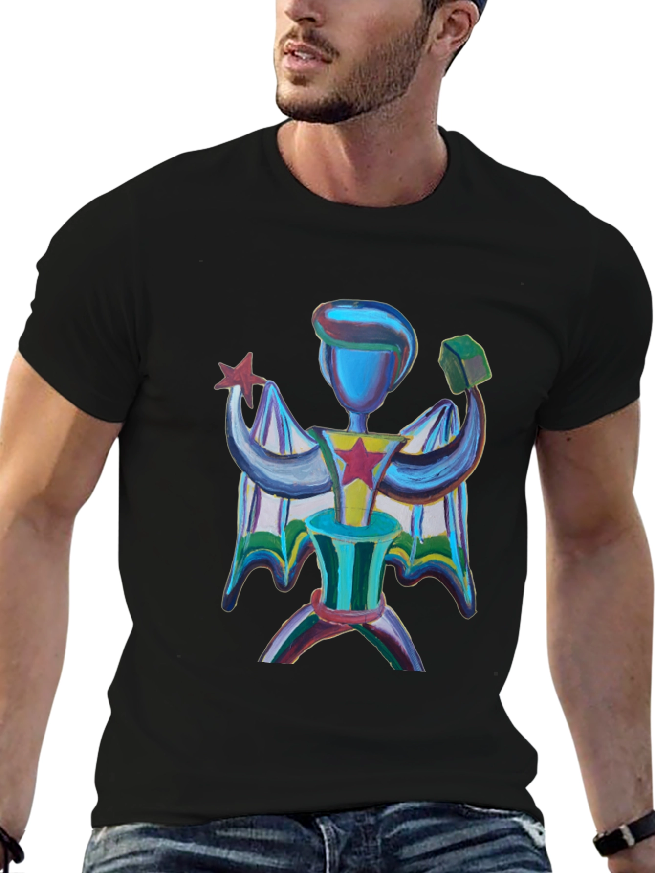 Abstract Art Graphic Tee - Unique Design