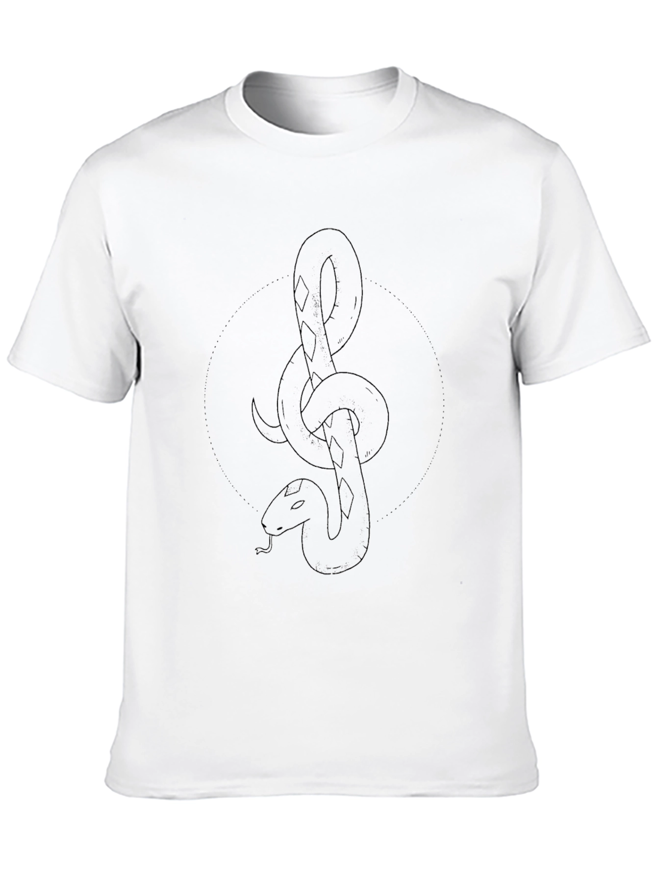 Snake Graphic Black T-Shirt