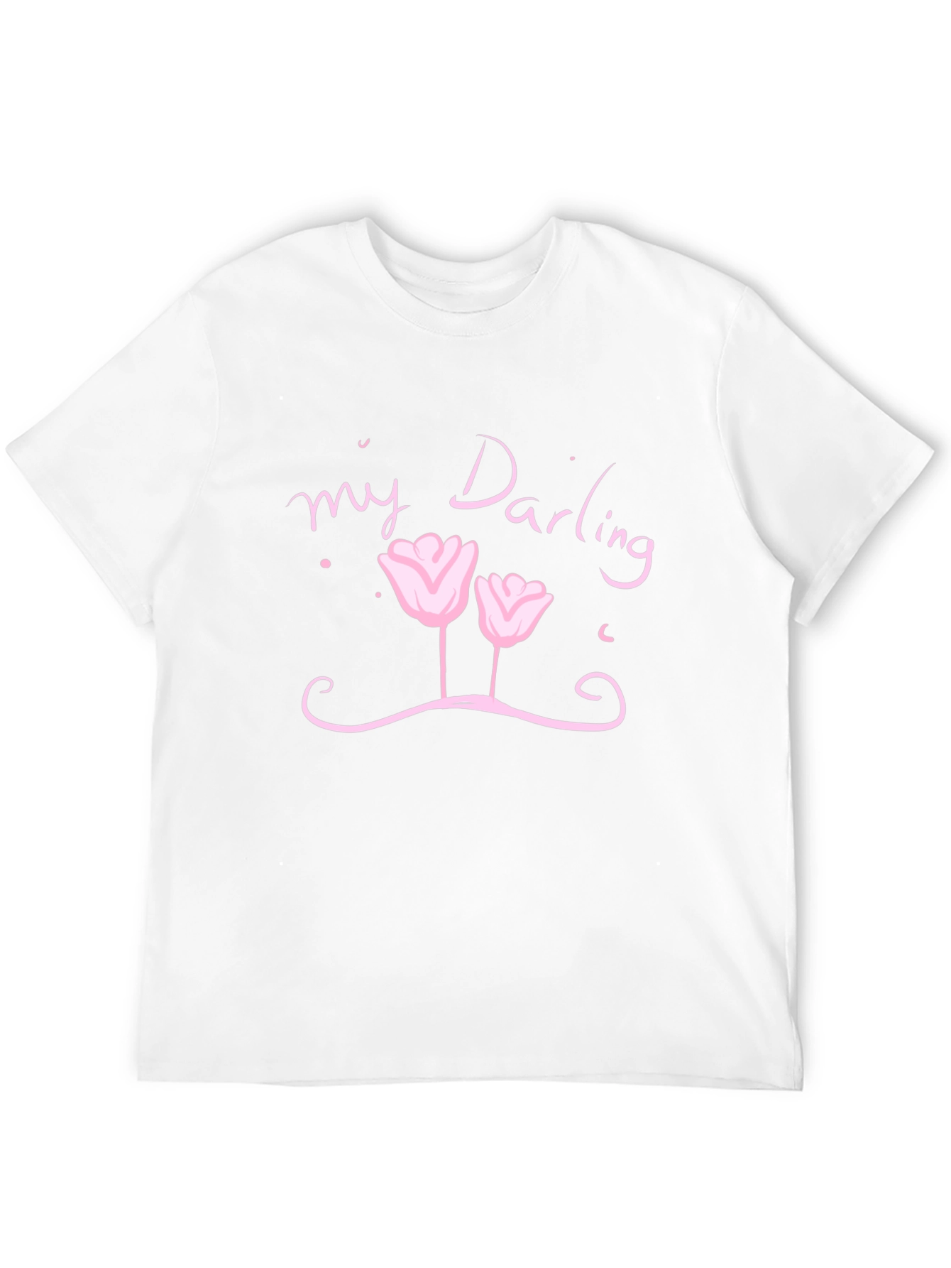 My Darling Floral Graphic Black T-Shirt
