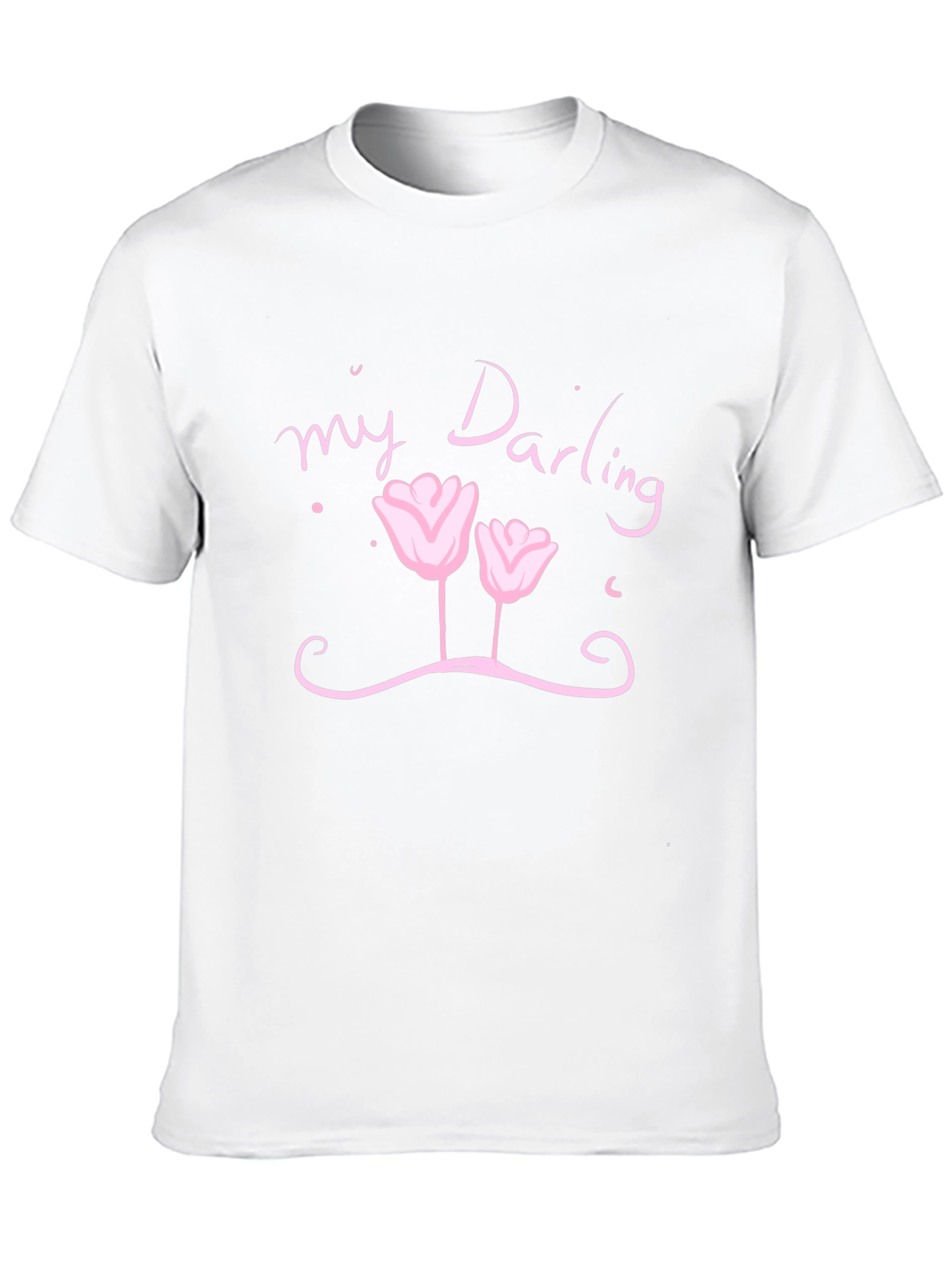 My Darling Floral Graphic Black T-Shirt