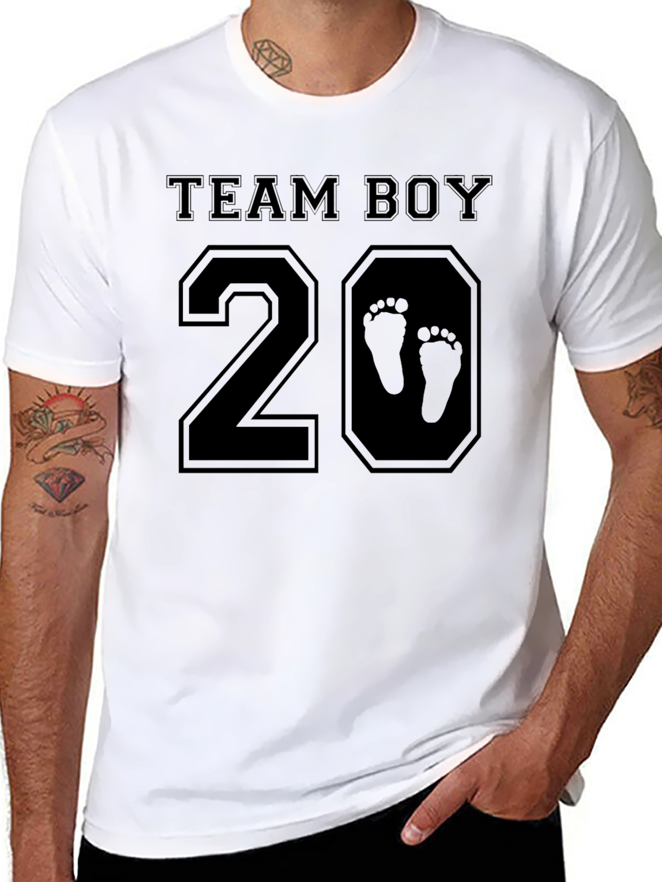 Team Boy 2024 Black T-Shirt New Baby