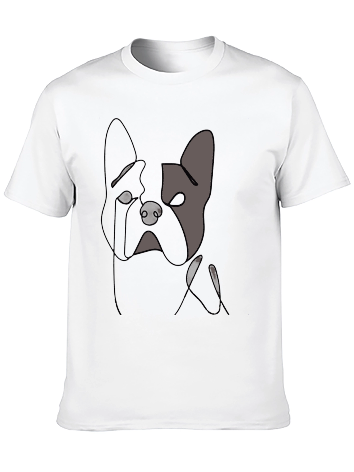 Minimalist Dog T-Shirt - Black