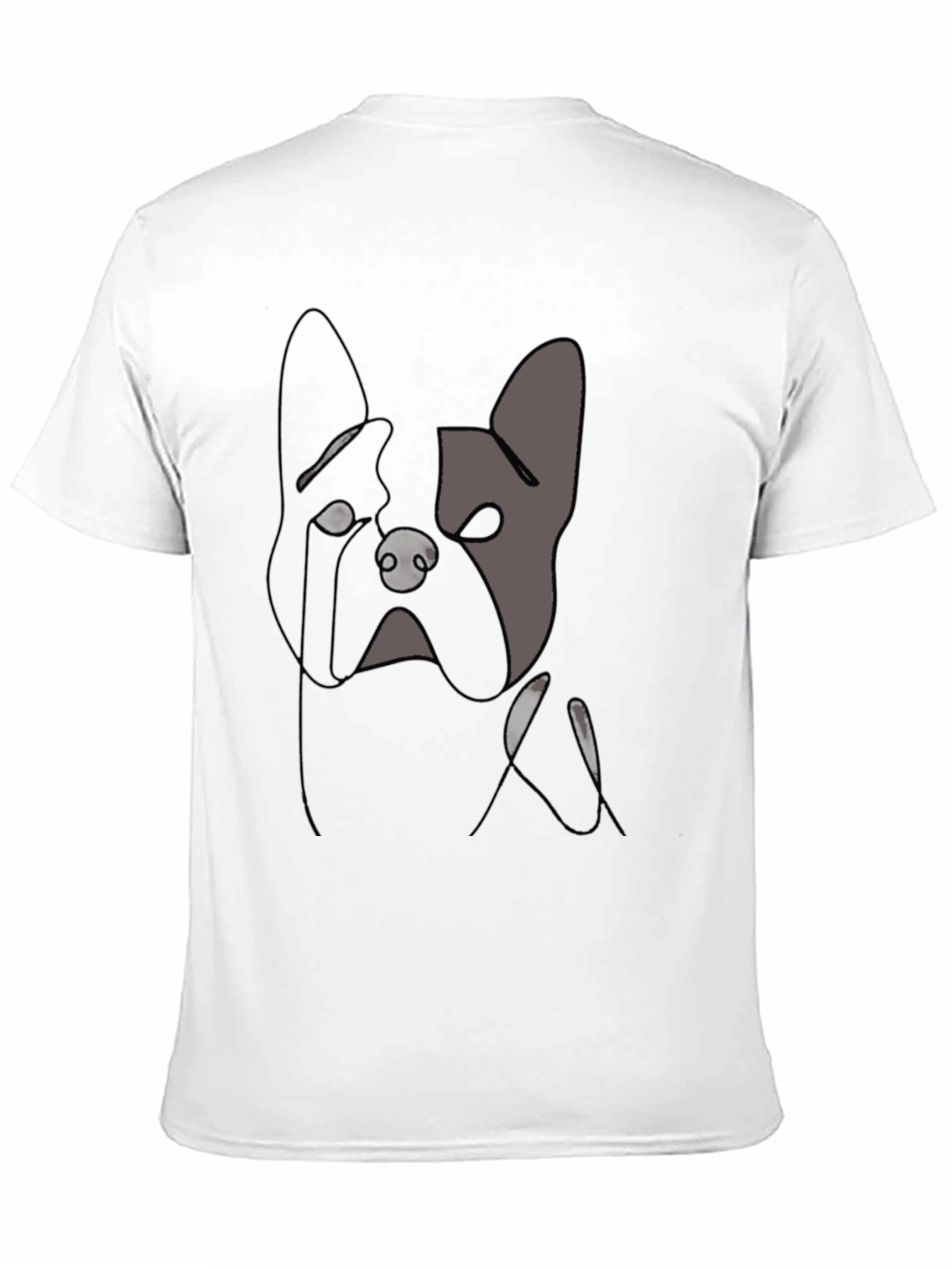 Minimalist Dog T-Shirt - Black