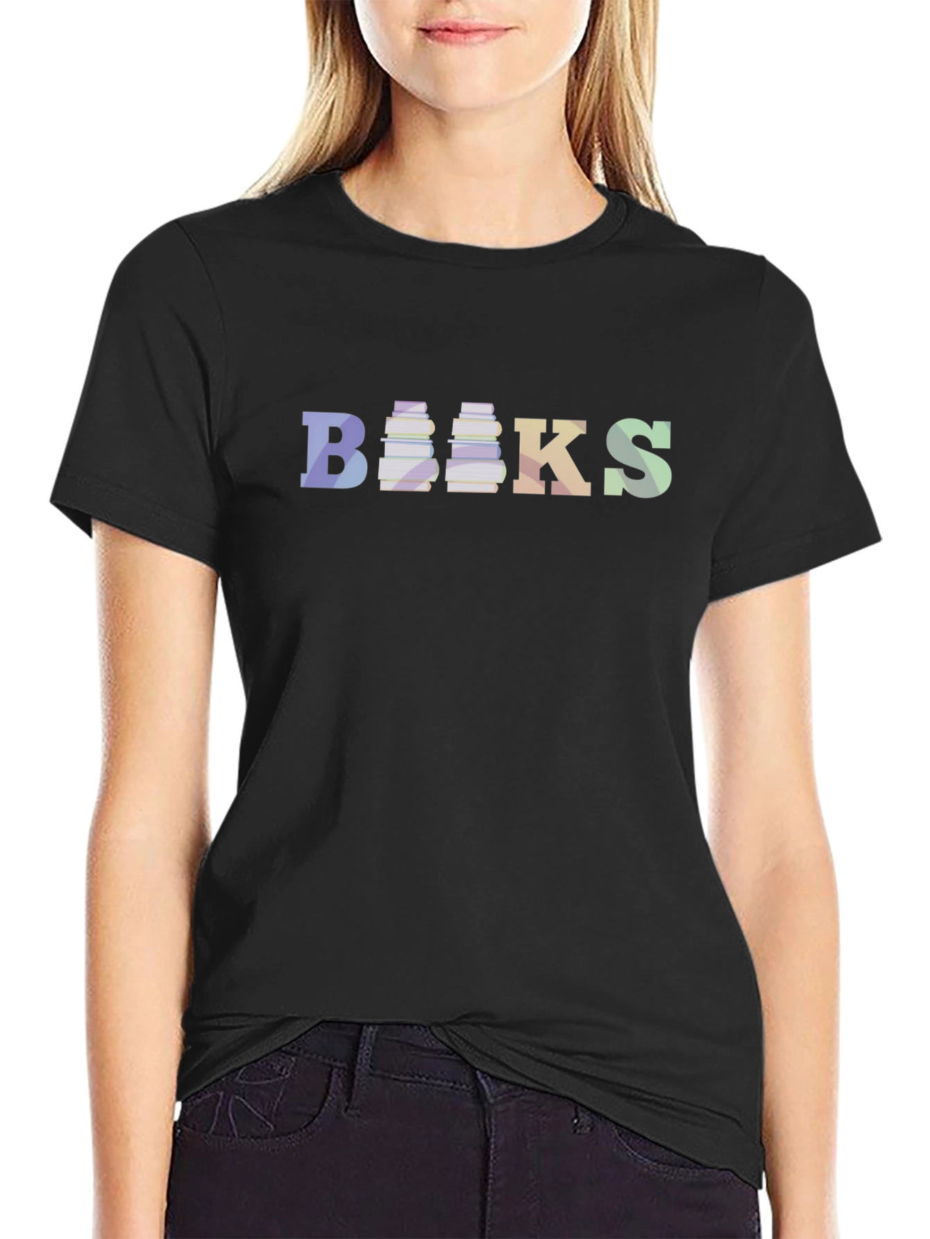 Books Graphic T-Shirt - Black Novelty Tee
