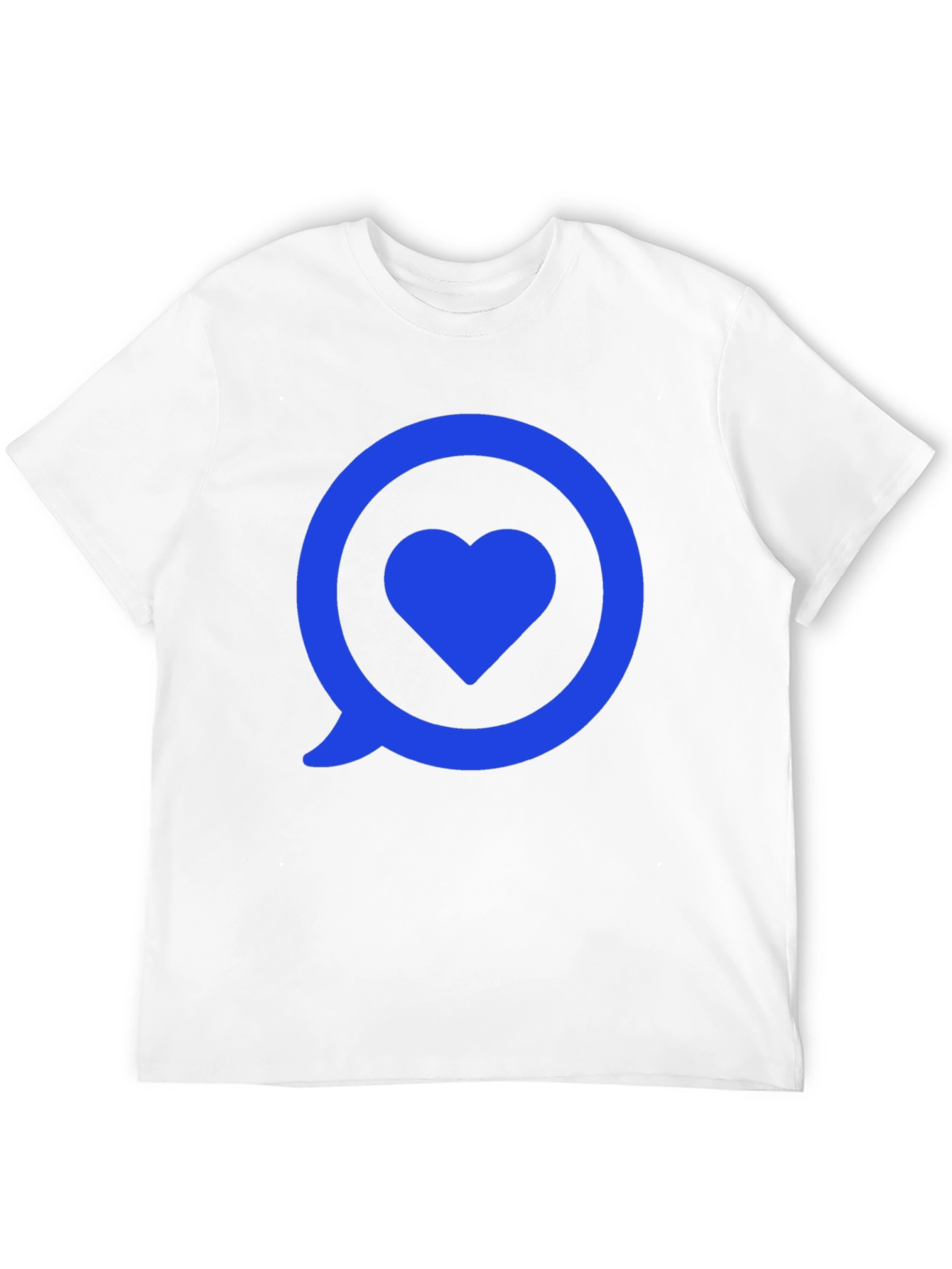 Heart in Speech Bubble Graphic Tee - Modern Style