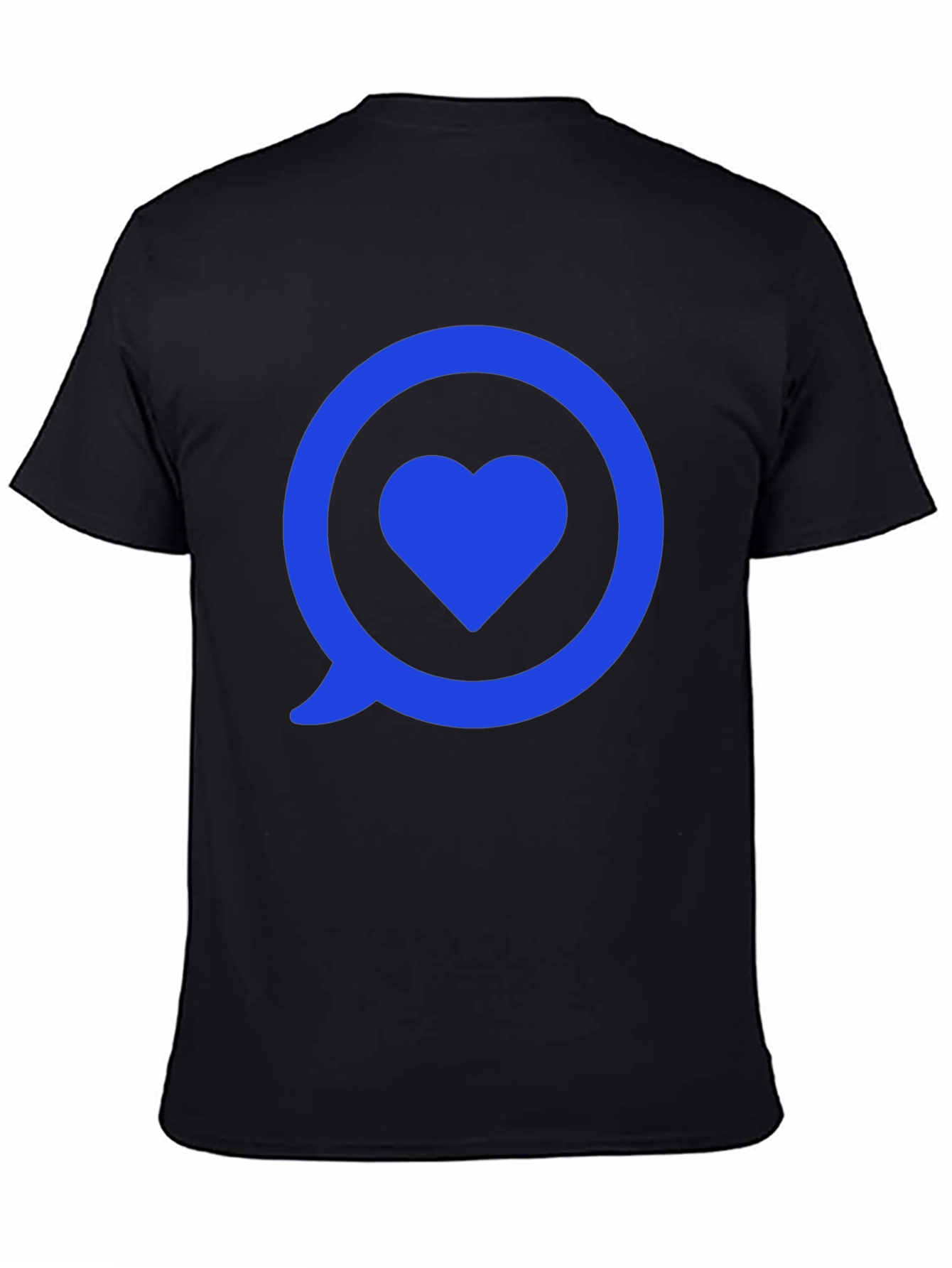Heart in Speech Bubble Graphic Tee - Modern Style