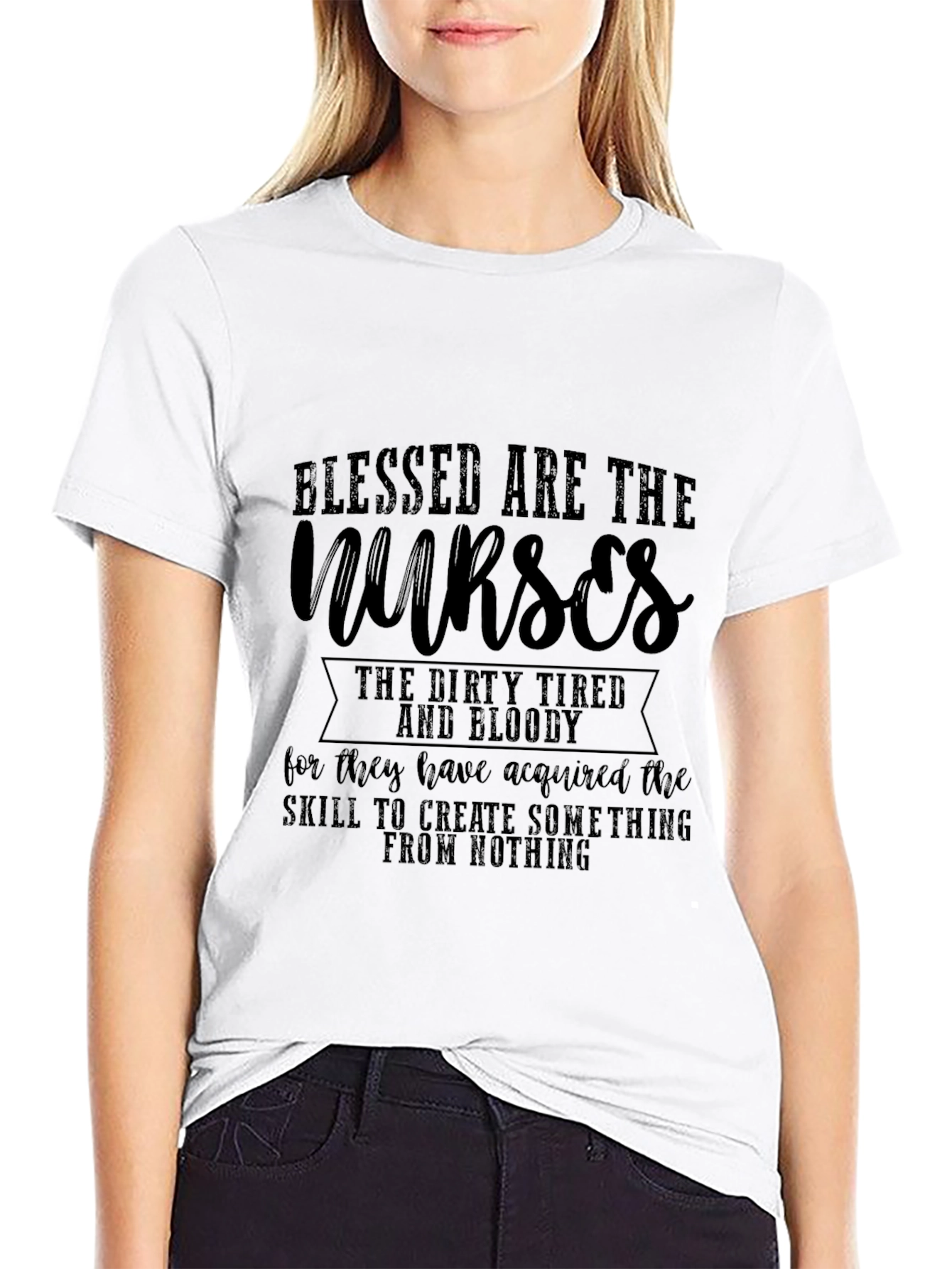 Blessed Nurses T-Shirt - Dirty Tired & Bloody Tee