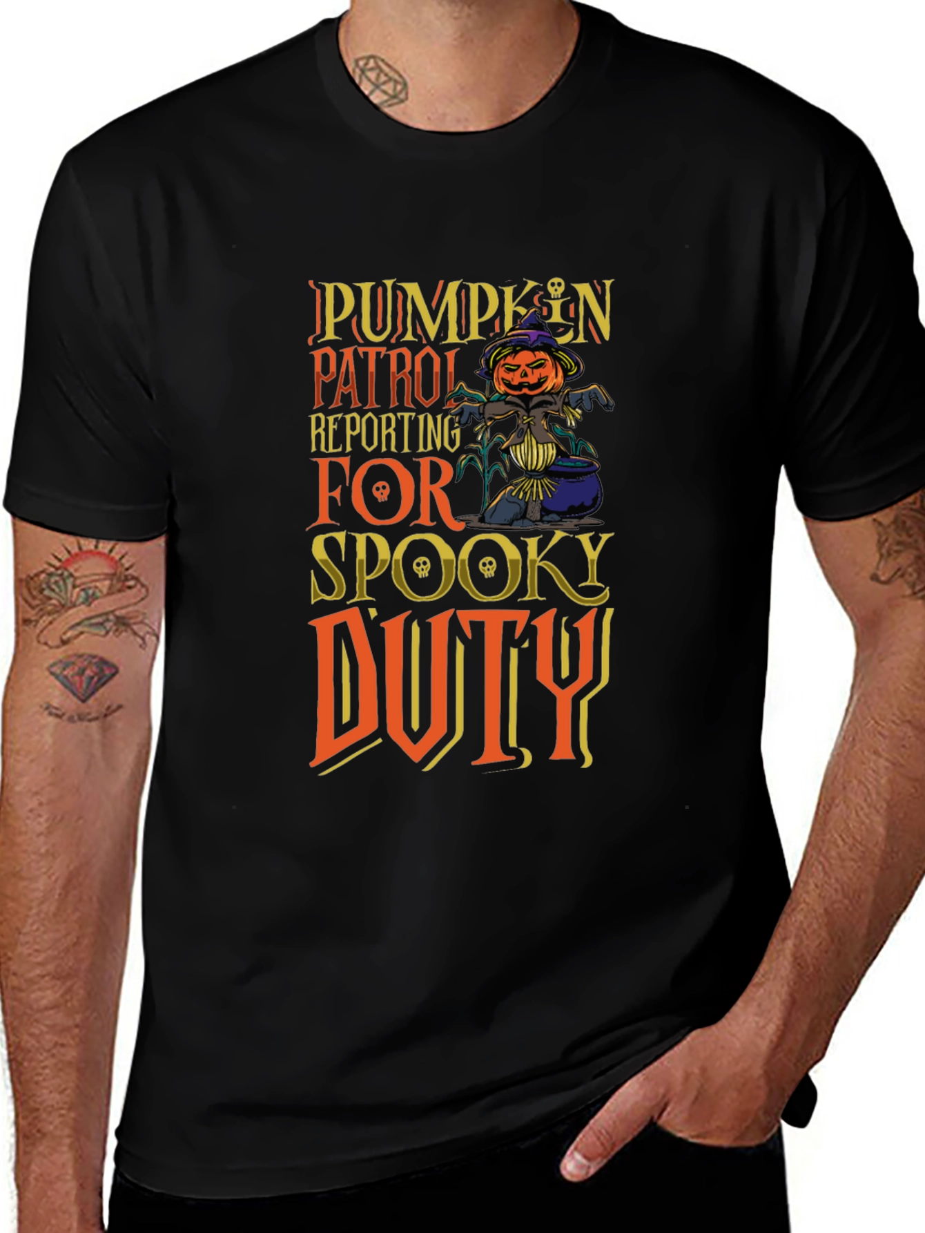 Pumpkin Patrol Spooky Duty T-Shirt