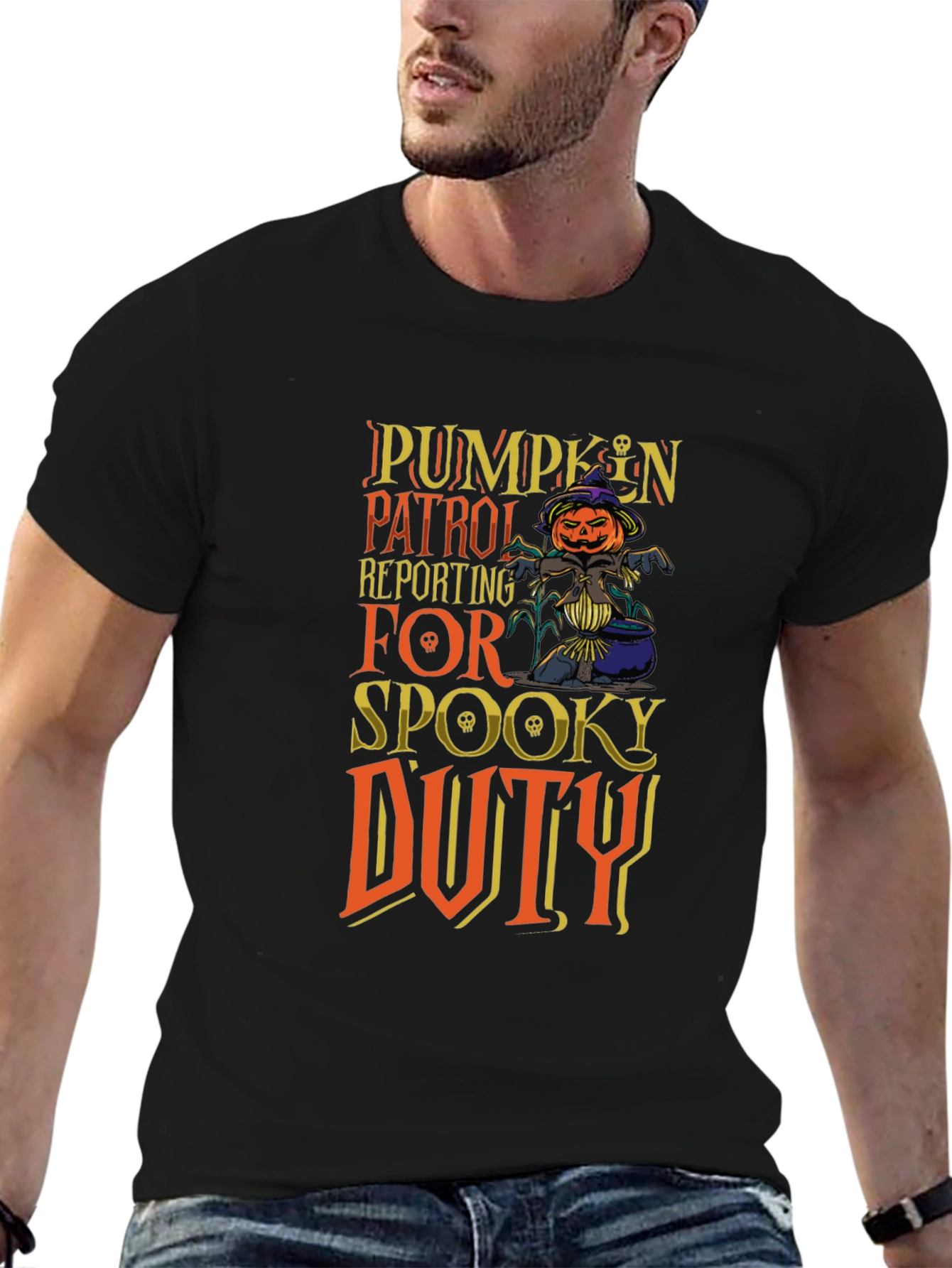 Pumpkin Patrol Spooky Duty T-Shirt
