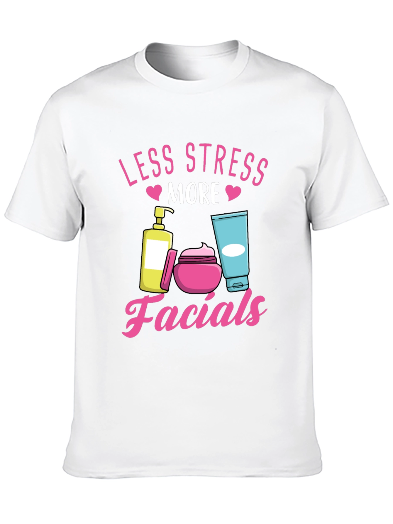 Less Stress More Facials T-Shirt Black