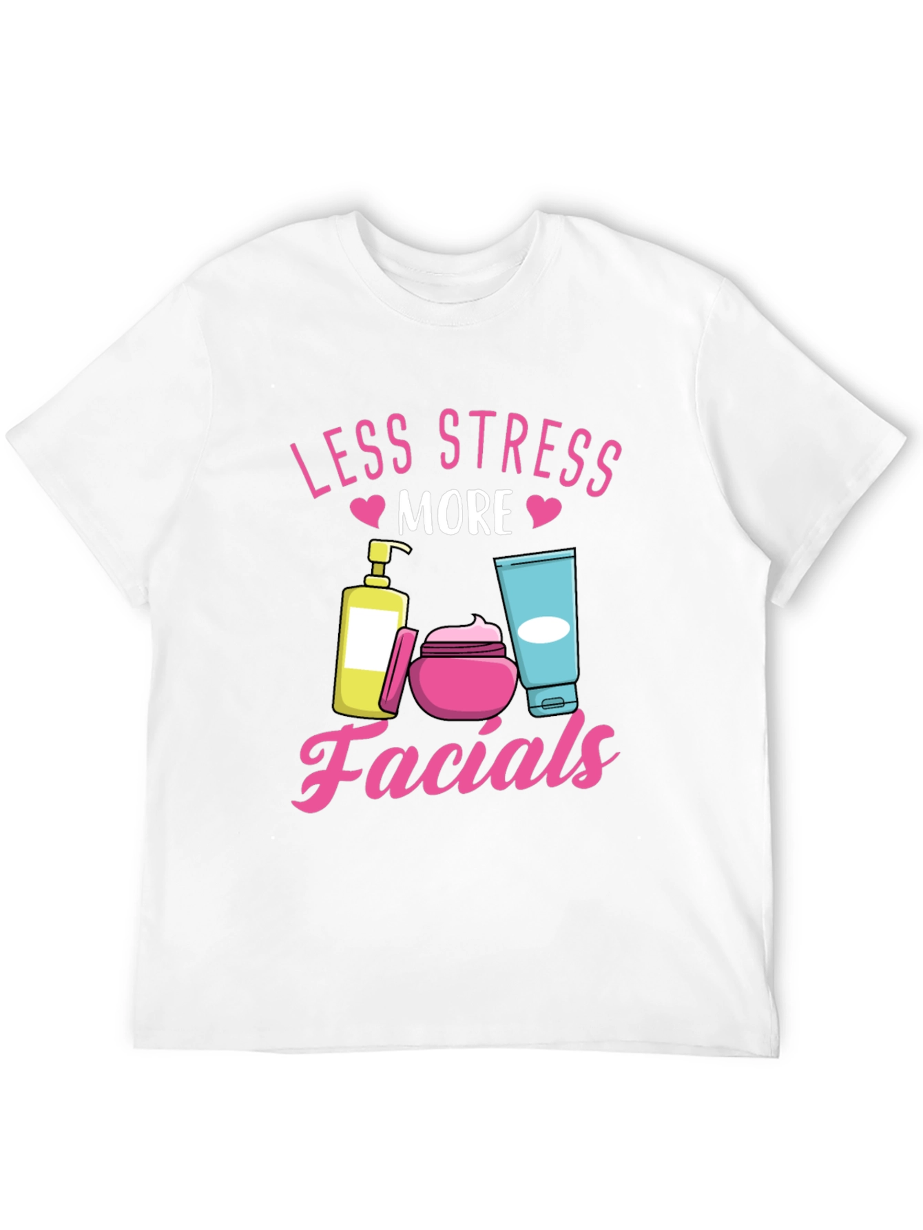 Less Stress More Facials T-Shirt Black