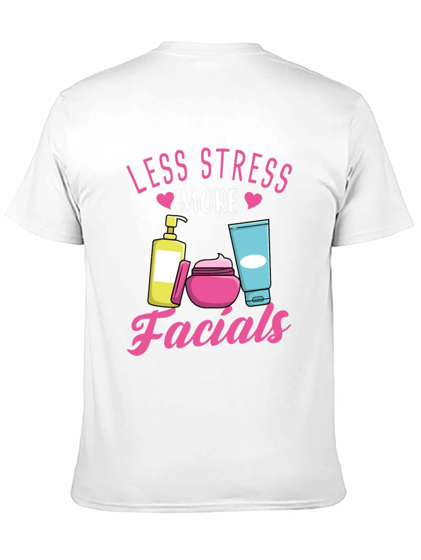 Less Stress More Facials T-Shirt Black