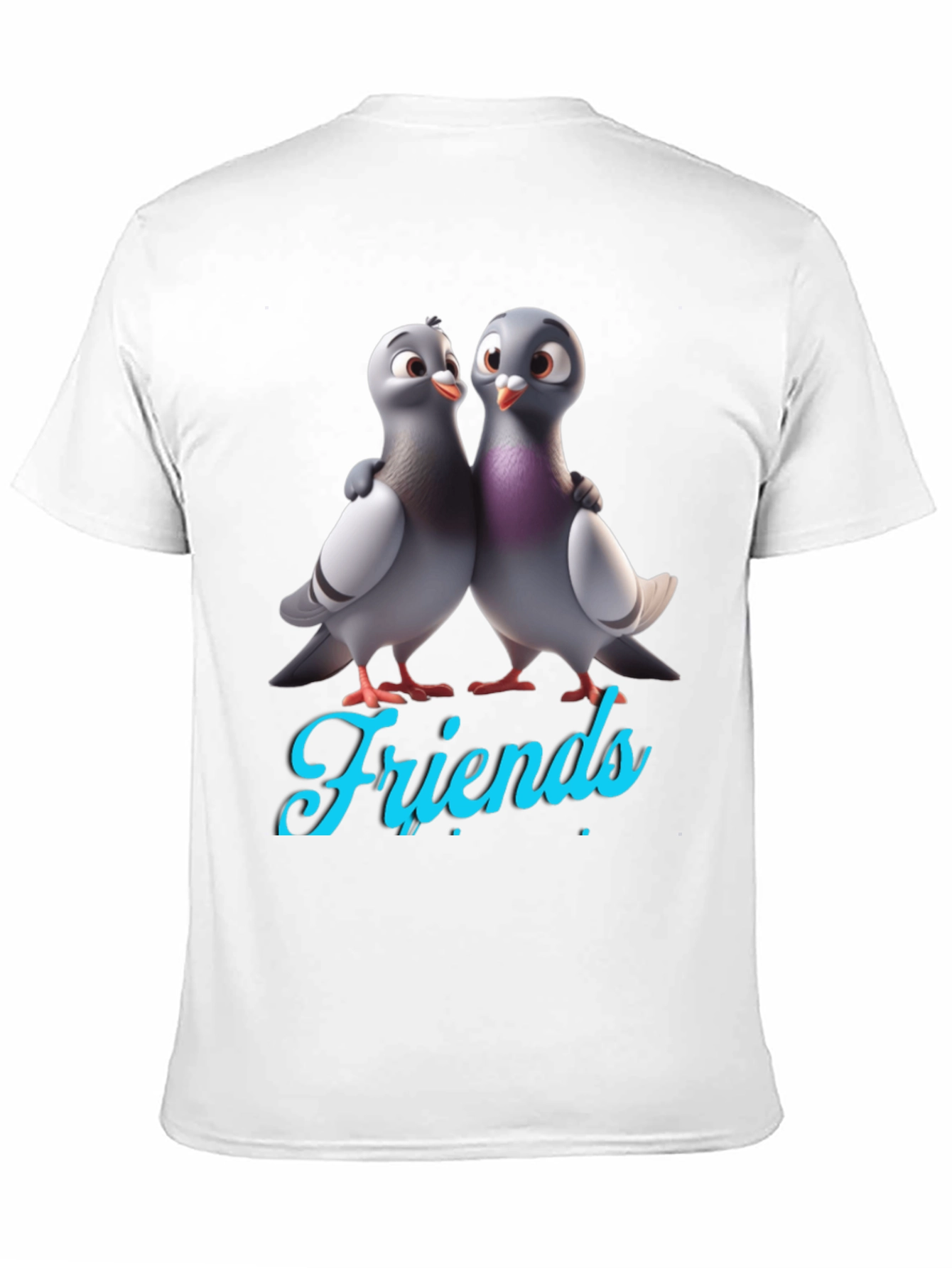 Pigeon Friends Graphic Tee - Black T-Shirt