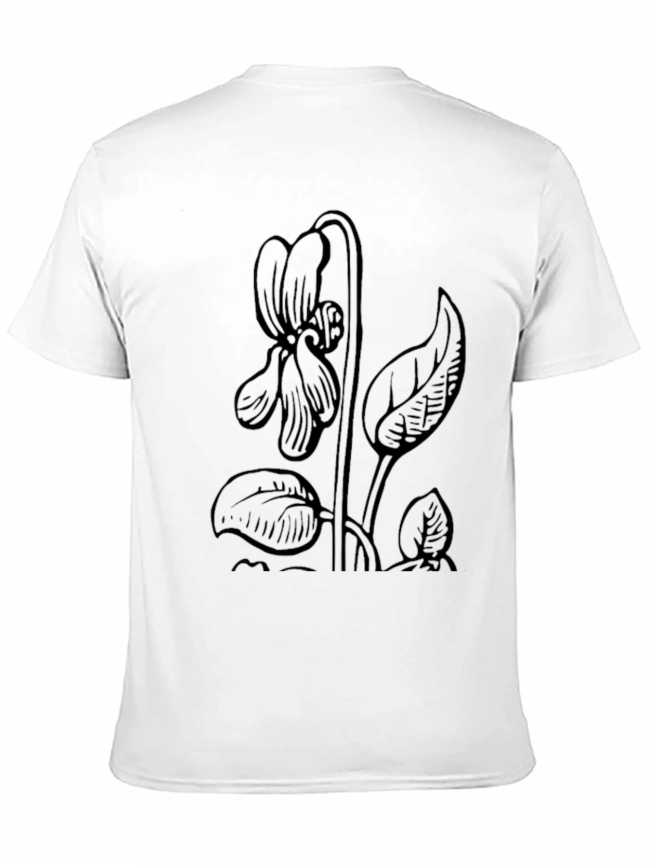 Botanical Black Violet Graphic Tee