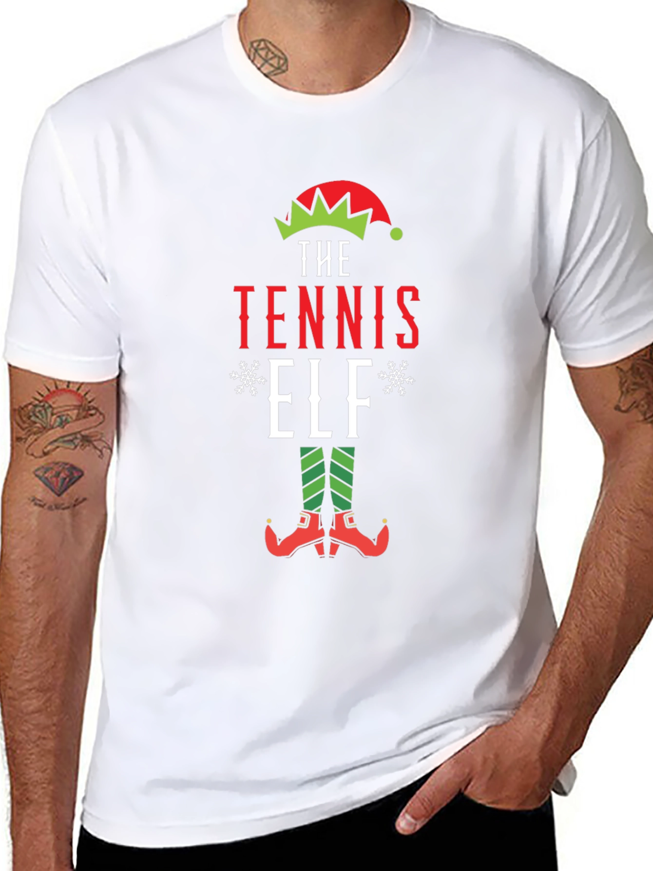 Tennis Elf Holiday T-Shirt