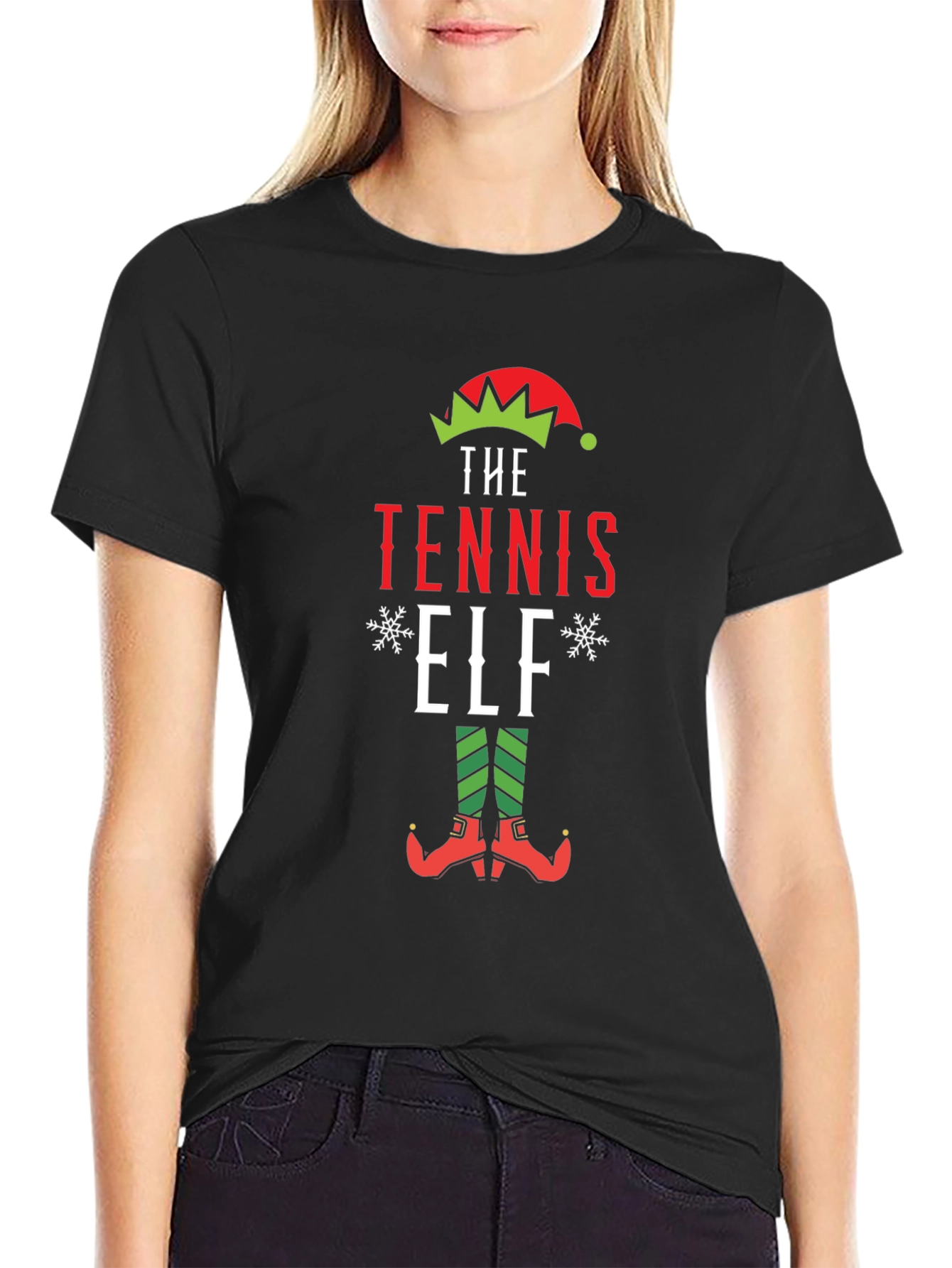 Tennis Elf Holiday T-Shirt