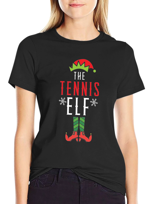 Tennis Elf Holiday T-Shirt