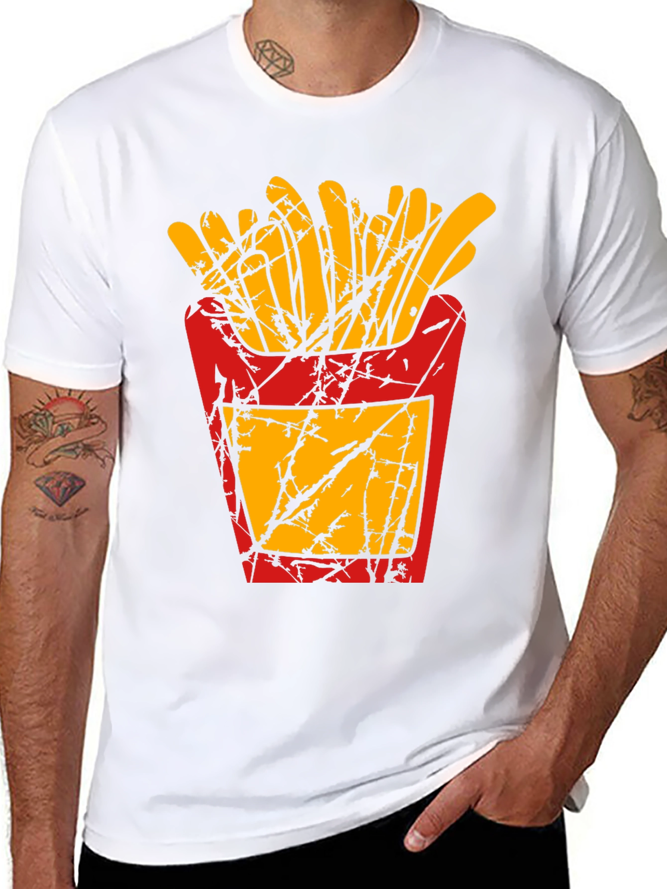 French Fries Graphic T-Shirt - Casual Comfort