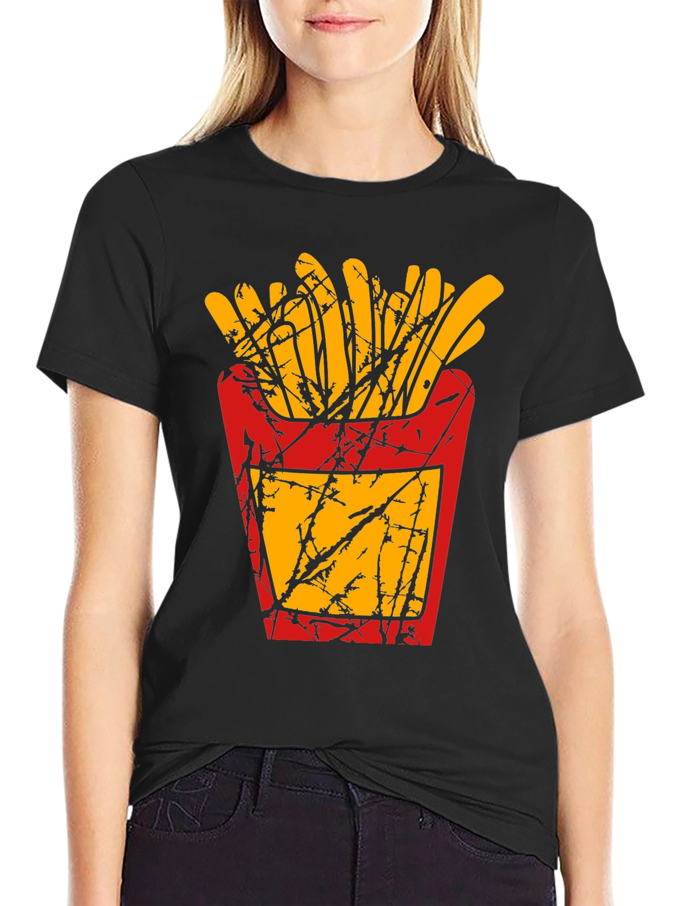 French Fries Graphic T-Shirt - Casual Comfort