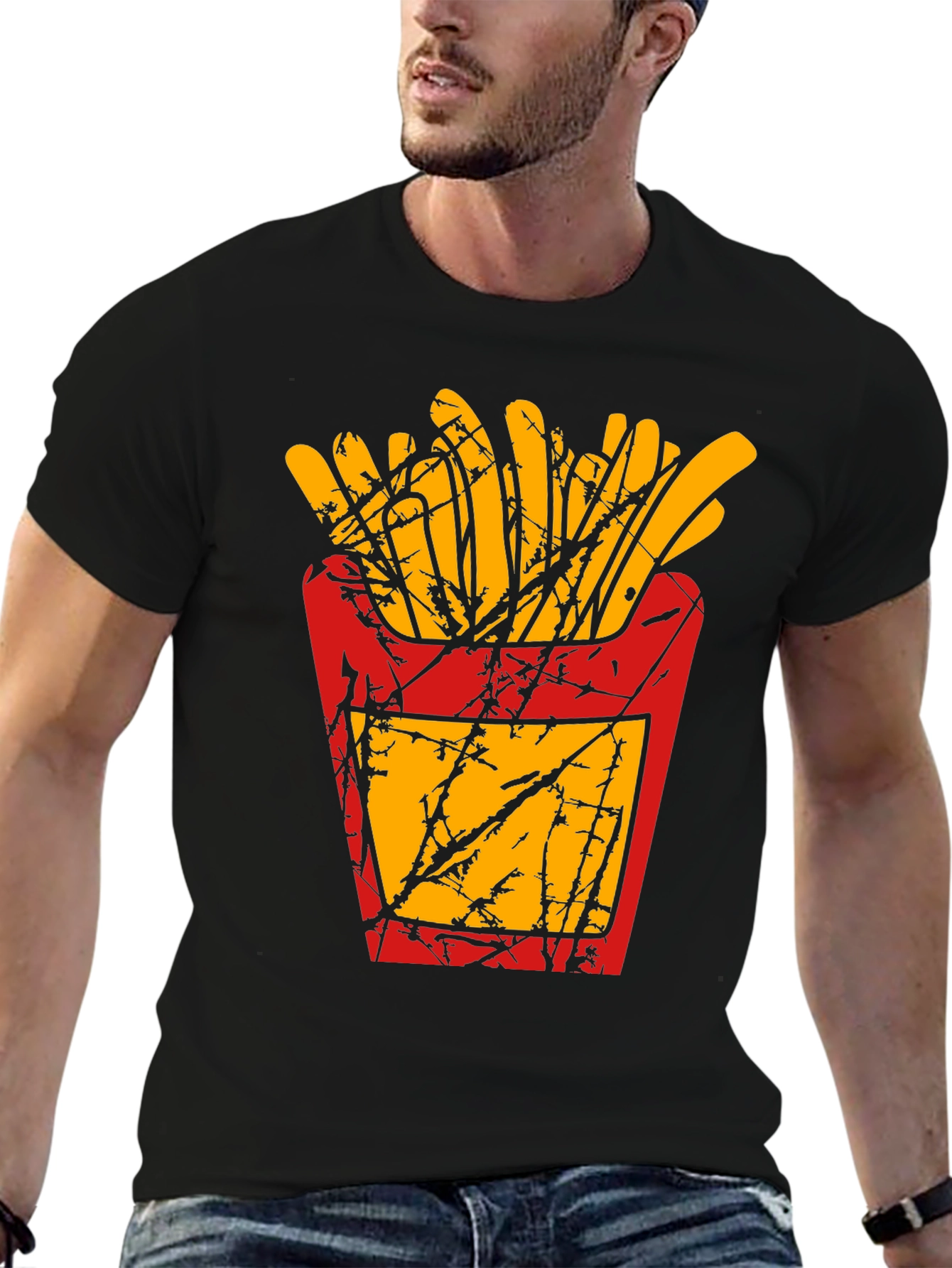 French Fries Graphic T-Shirt - Casual Comfort