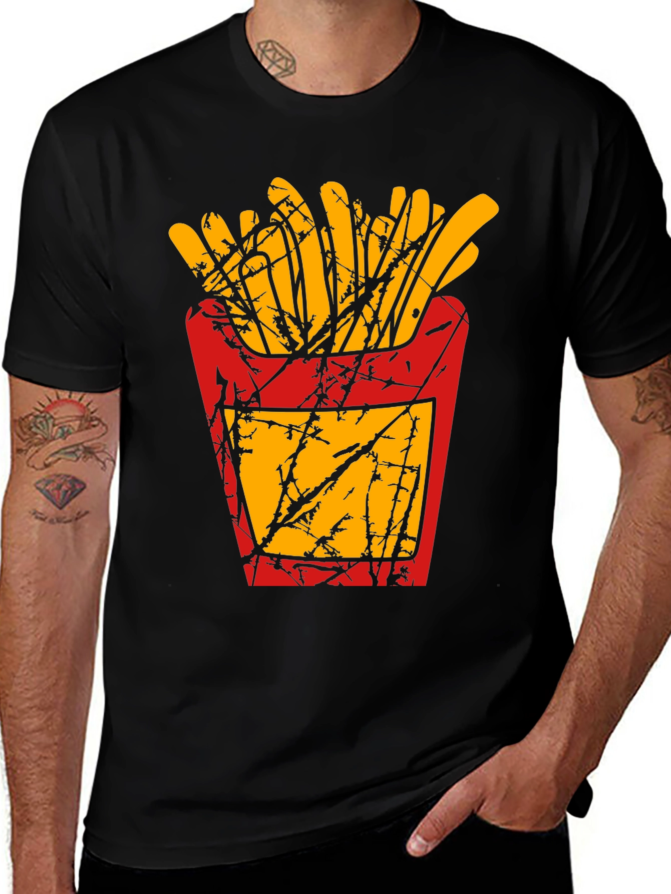 French Fries Graphic T-Shirt - Casual Comfort