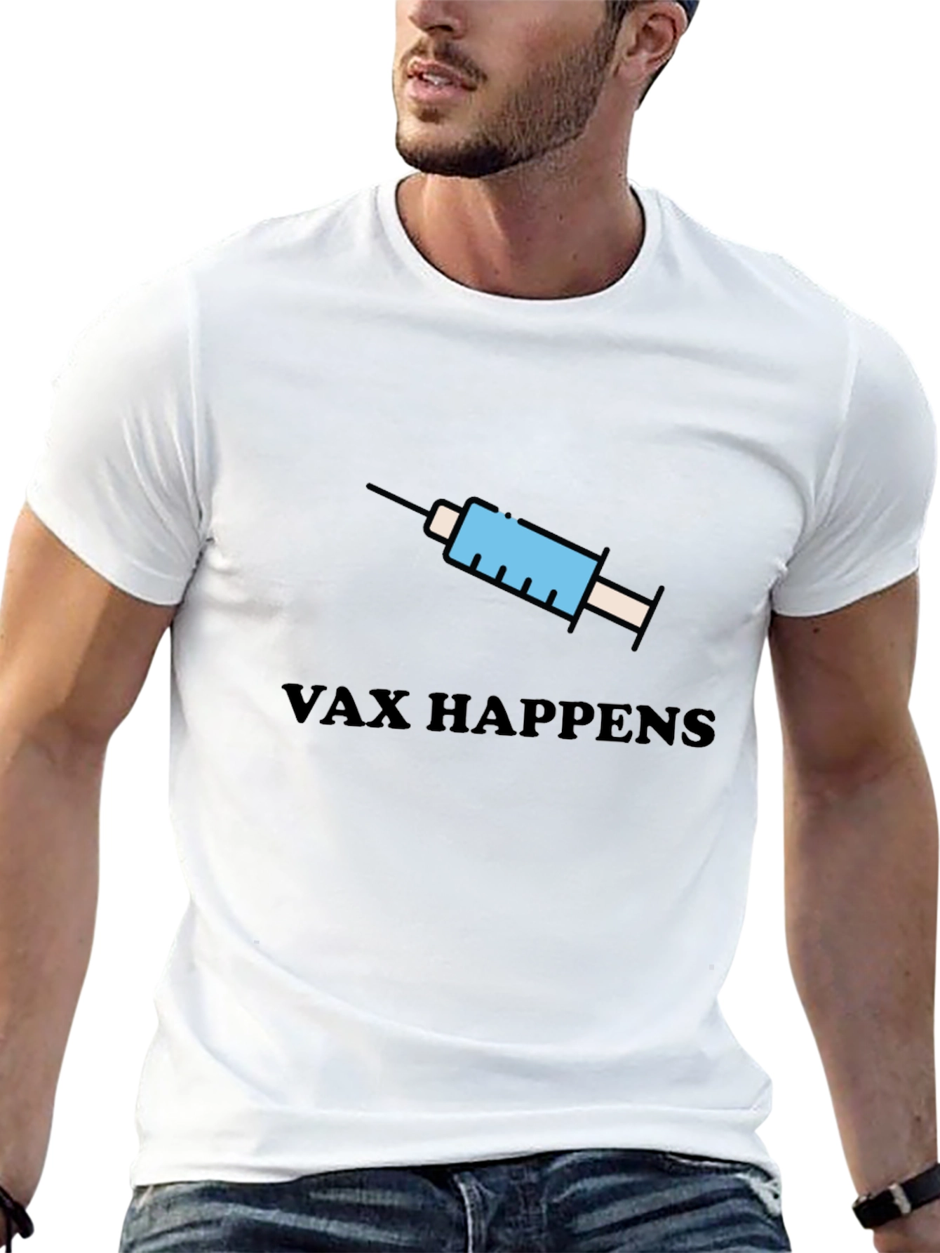 Vax Happens Graphic T-Shirt - Novelty Design