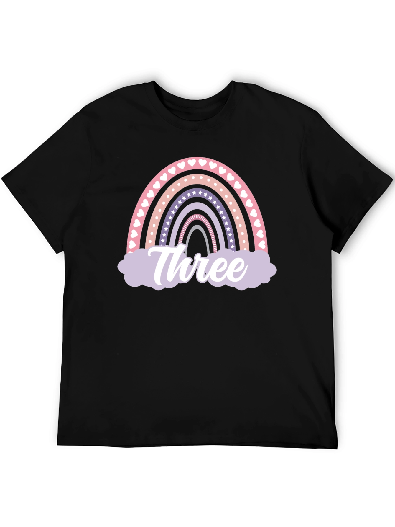 Three Rainbow Birthday T-Shirt