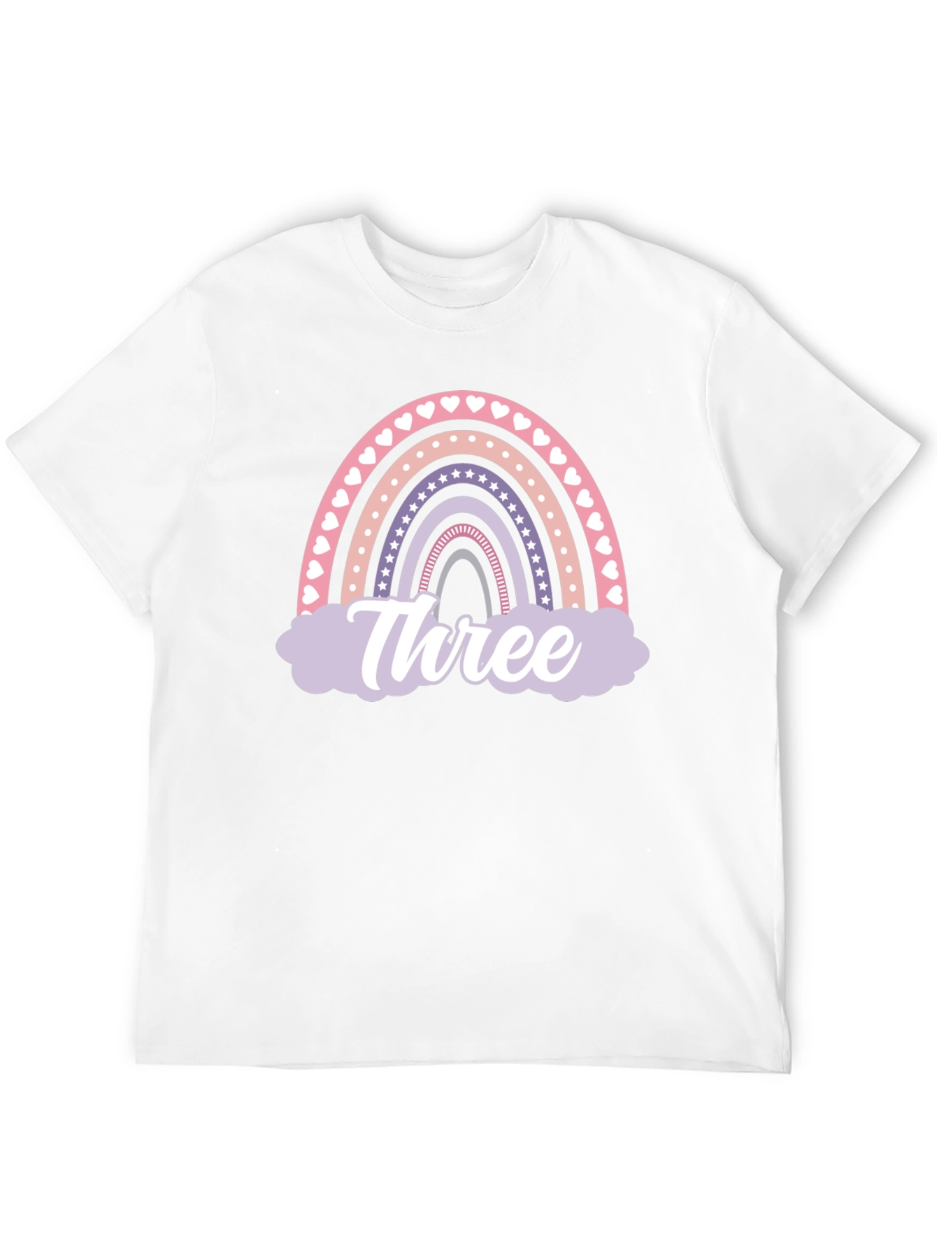 Three Rainbow Birthday T-Shirt