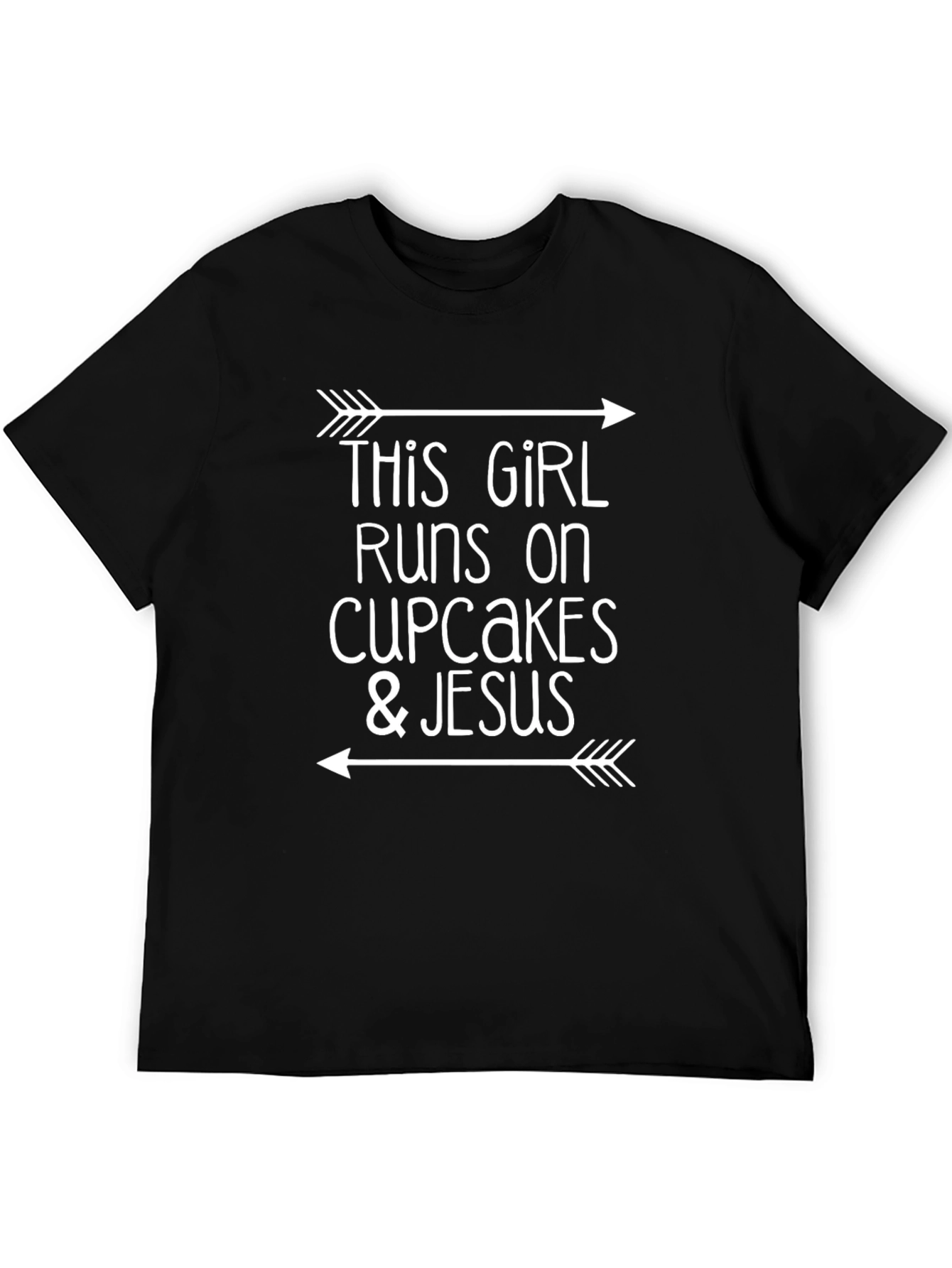 Girl Runs on Cupcakes & Jesus T-Shirt
