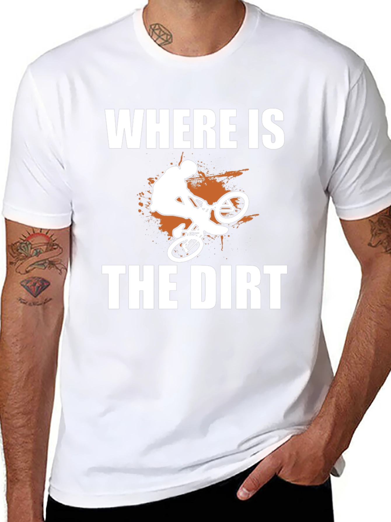 Where is the Dirt? Mountain Bike Graphic Tee