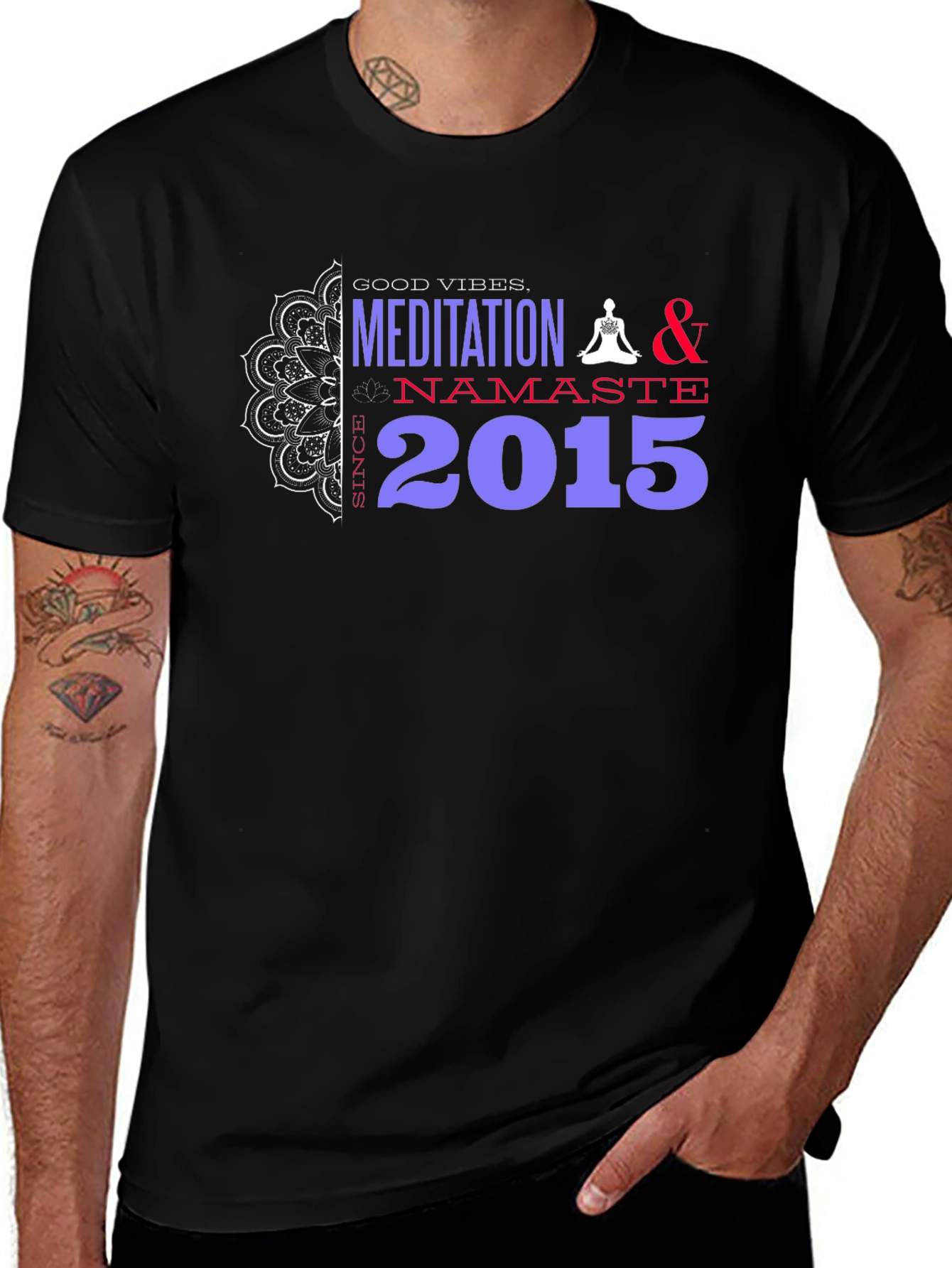 Meditation & Namaste Graphic T-Shirt
