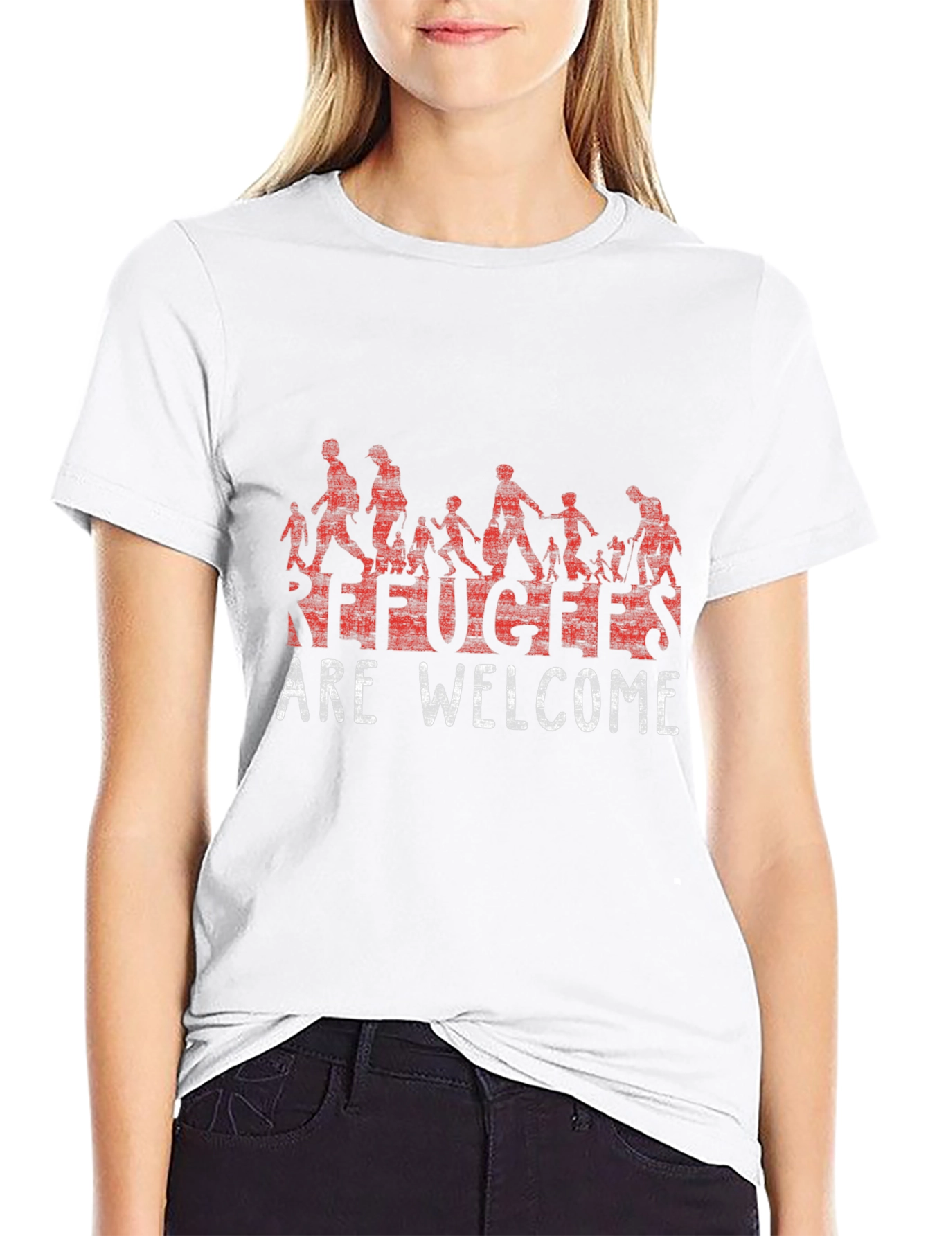 Refugees Are Welcome Graphic T-Shirt