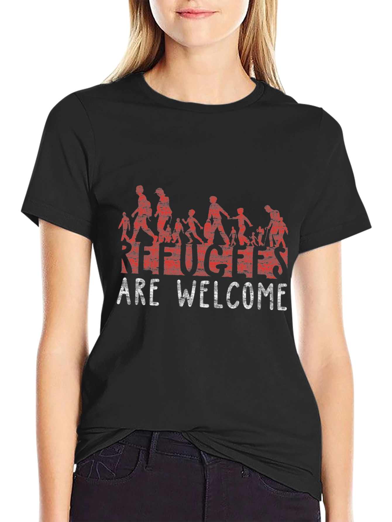Refugees Are Welcome Graphic T-Shirt