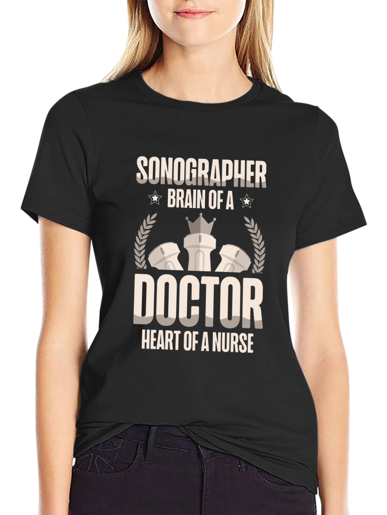 Sonographer Brain Doctor Nurse Graphic Tee