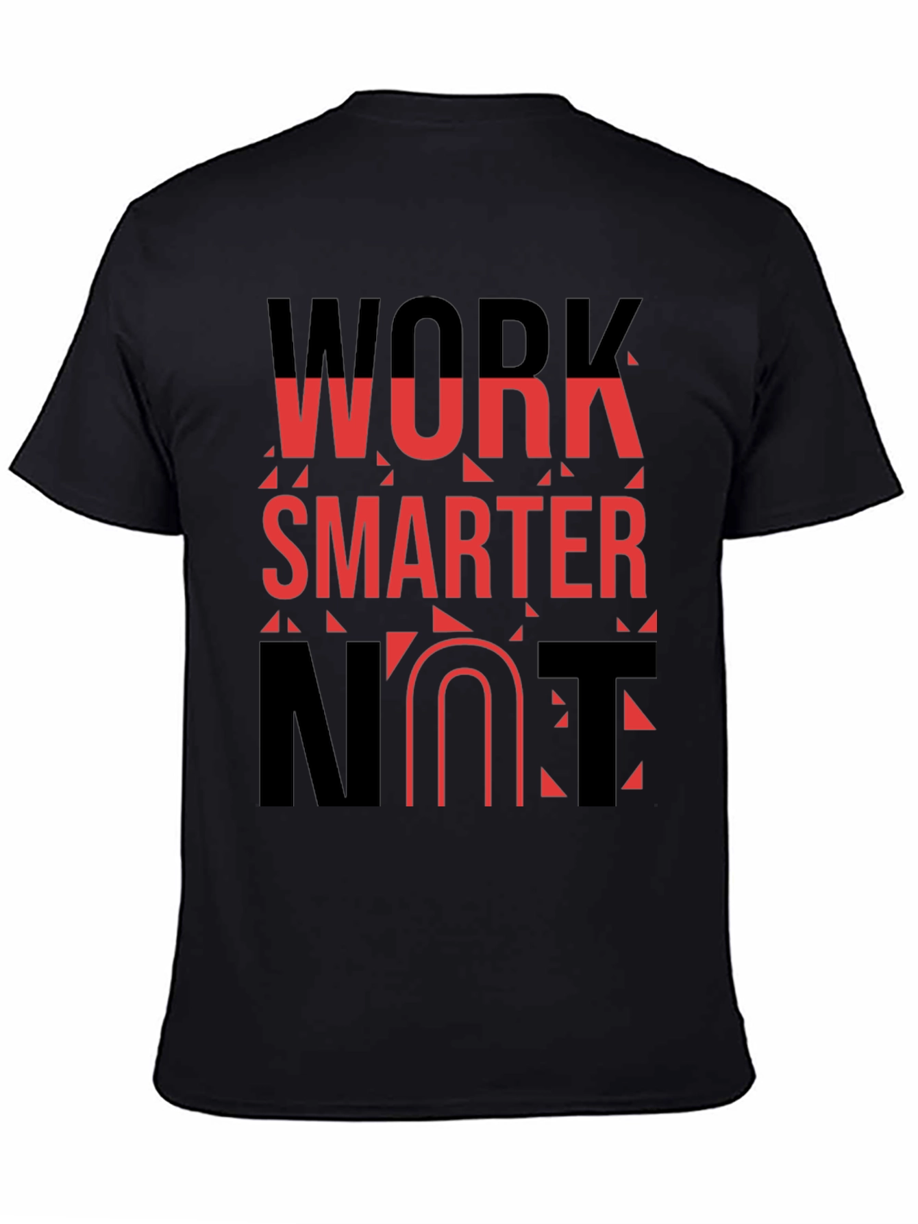 Work Smarter T-Shirt - Black Bold Graphic Tee