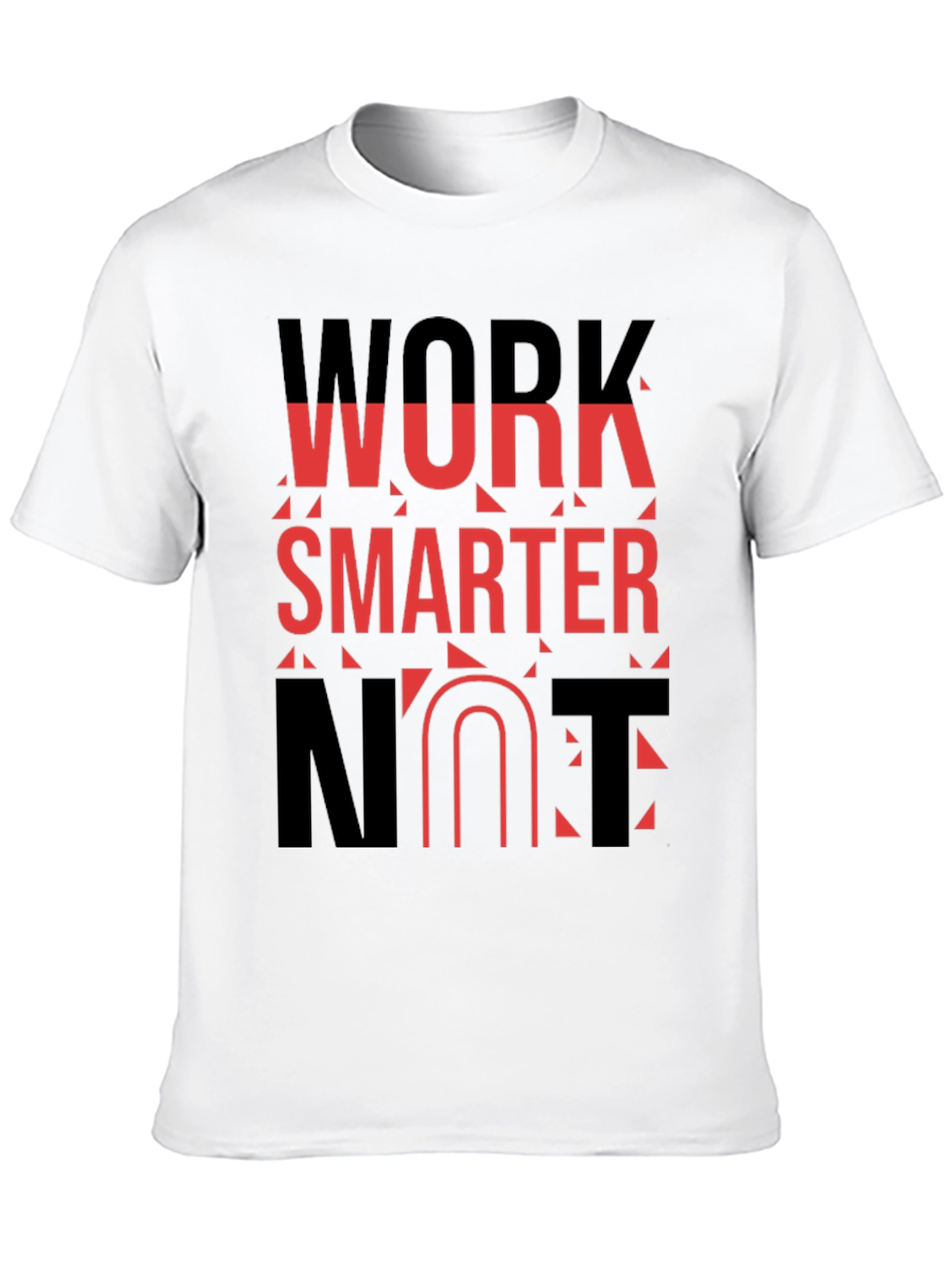 Work Smarter T-Shirt - Black Bold Graphic Tee