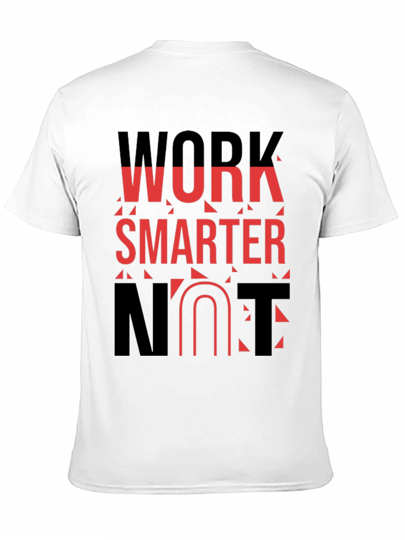 Work Smarter T-Shirt - Black Bold Graphic Tee
