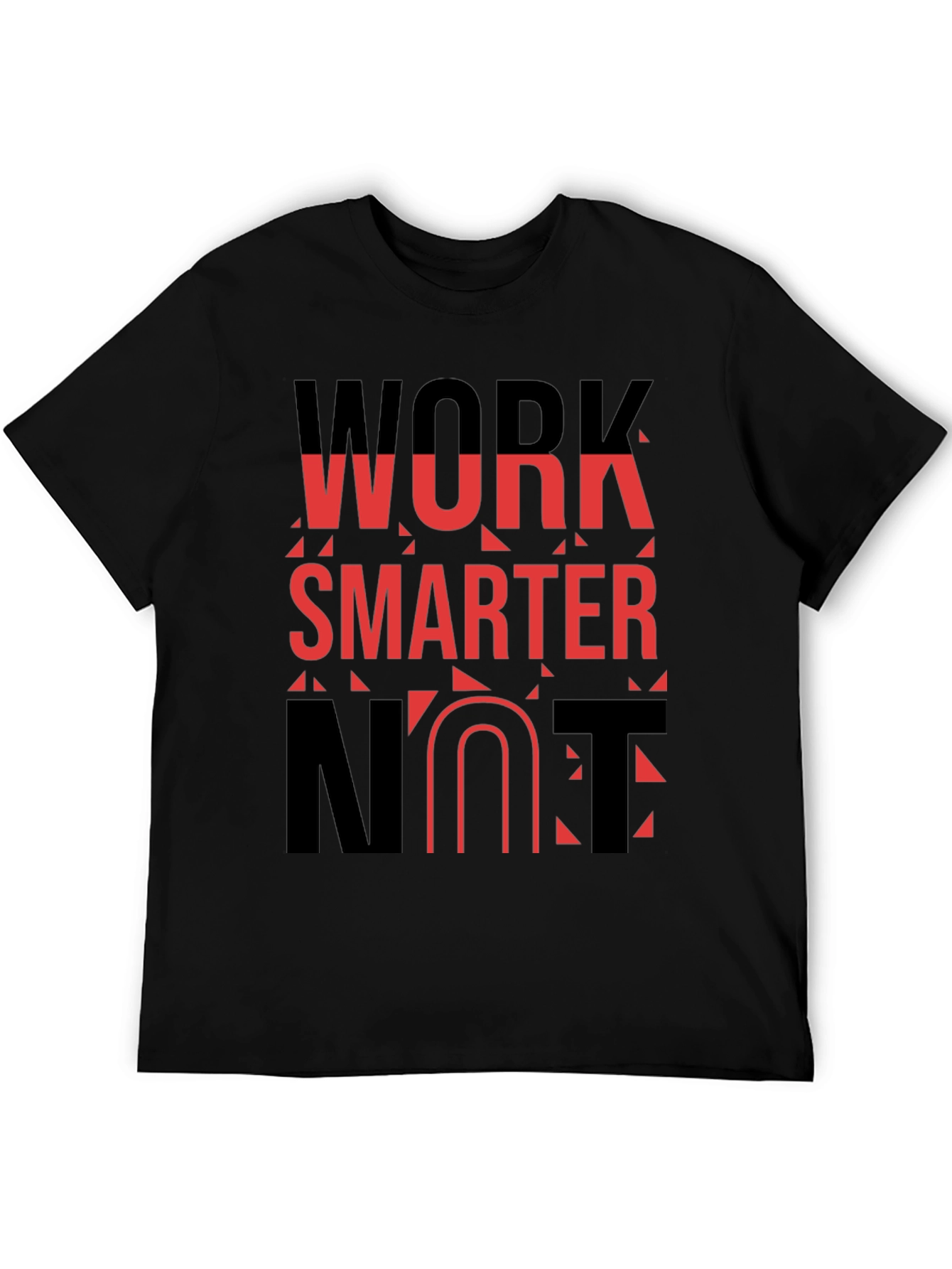 Work Smarter T-Shirt - Black Bold Graphic Tee