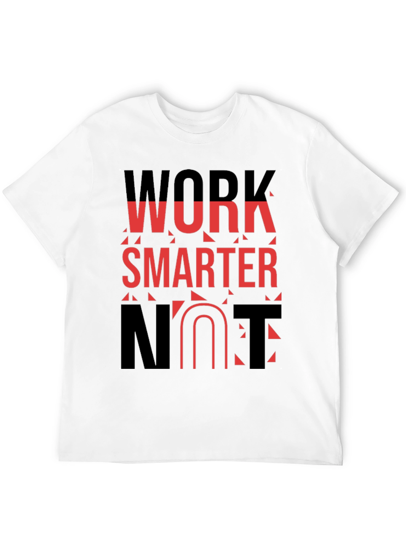 Work Smarter T-Shirt - Black Bold Graphic Tee